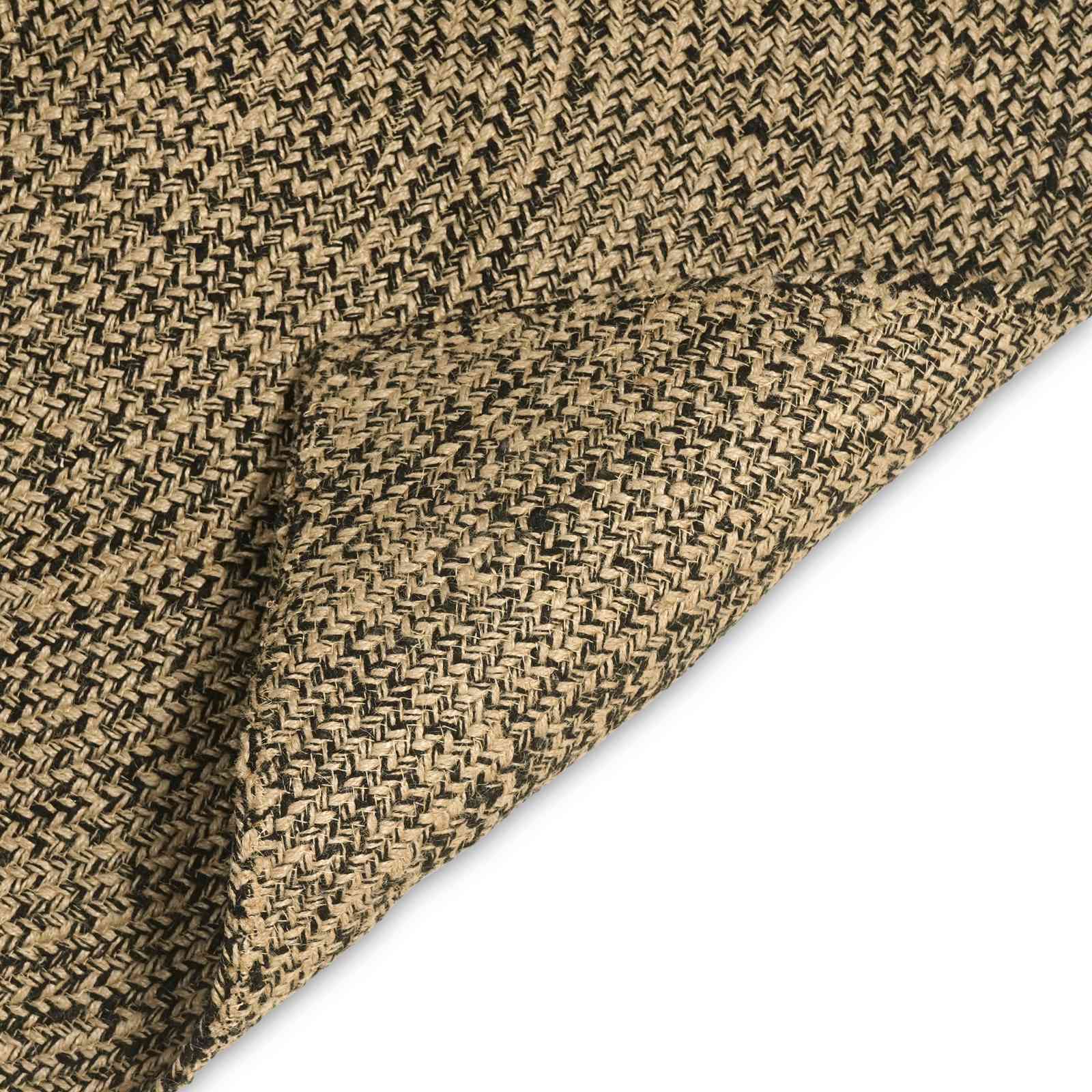 Tepisi za područja Prirodna i crna 60 x 110 cm Juta