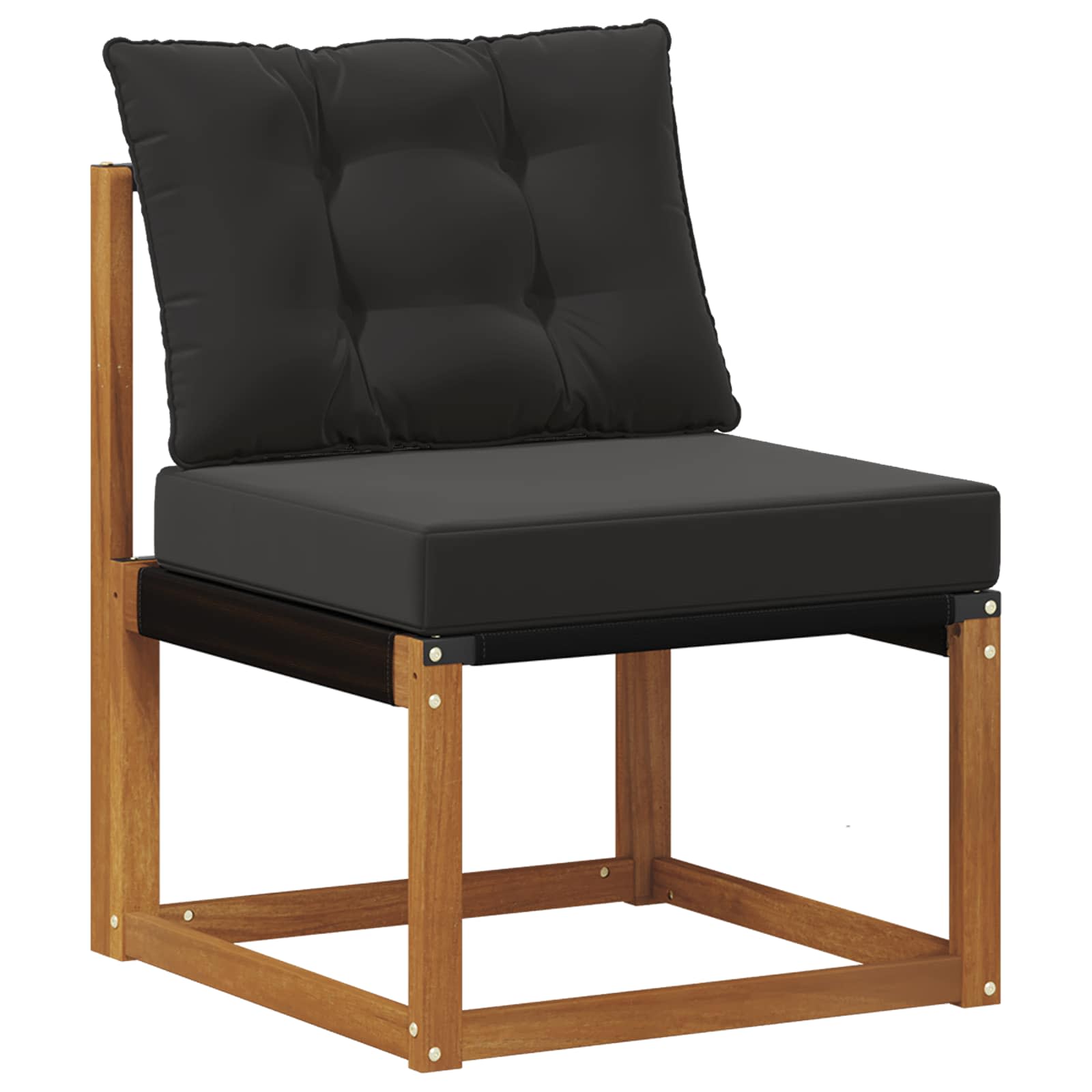 Set vanjskih sofa 8 pcs Prirodna i crna