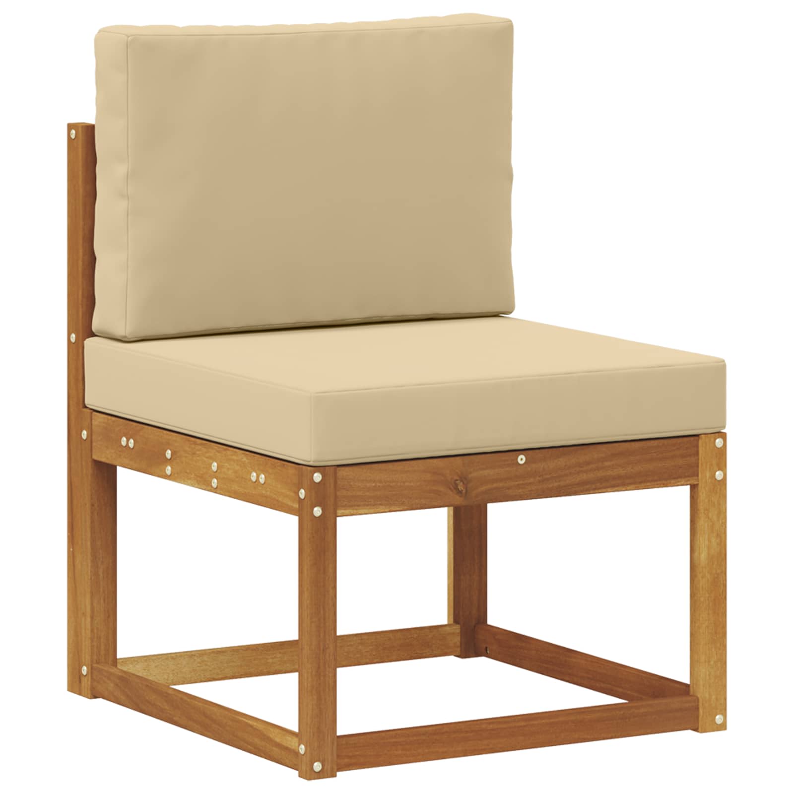Set vanjskih sofa 6 pcs Prirodna i bež Poliester
