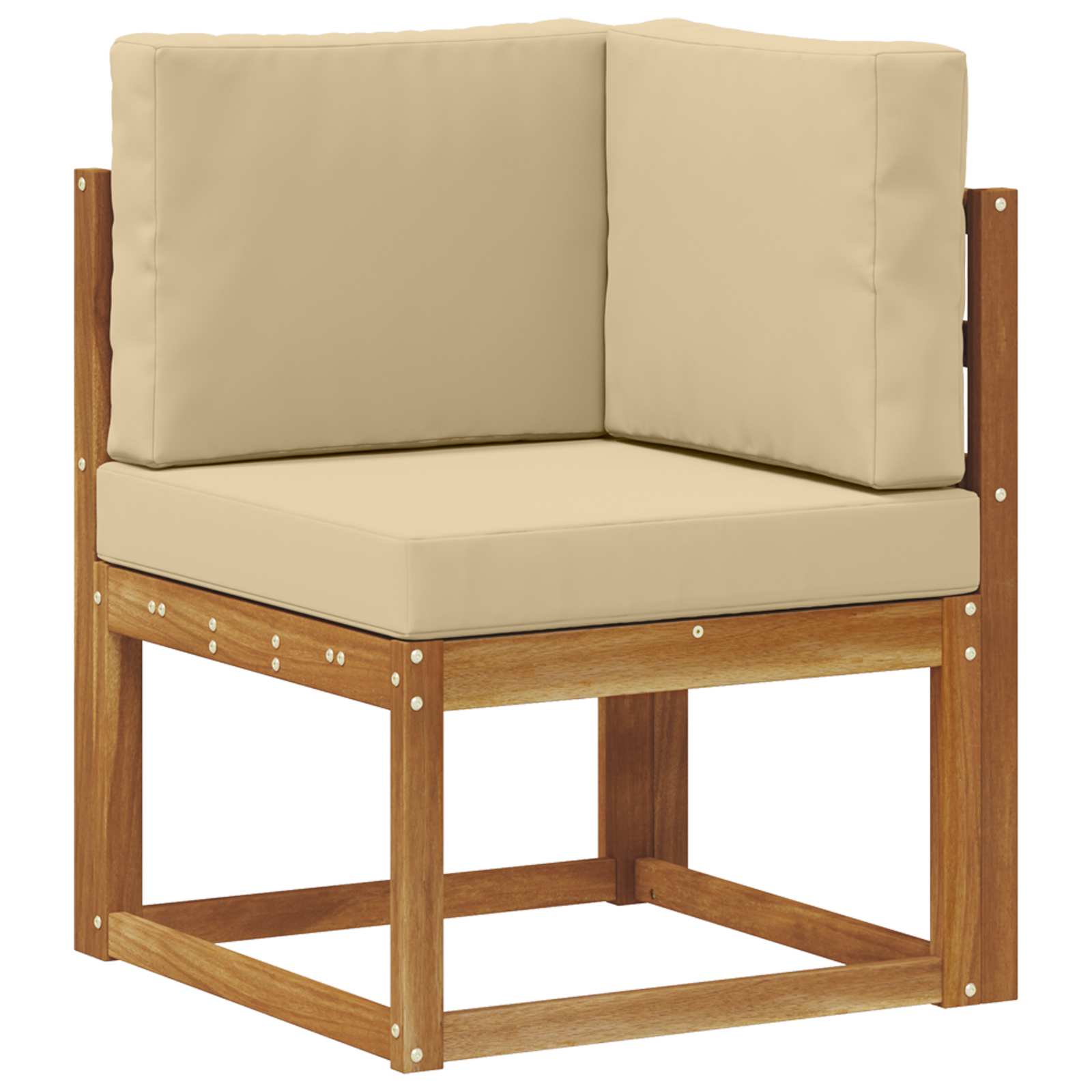 Set vanjskih sofa 4 pcs Prirodna i bež Poliester
