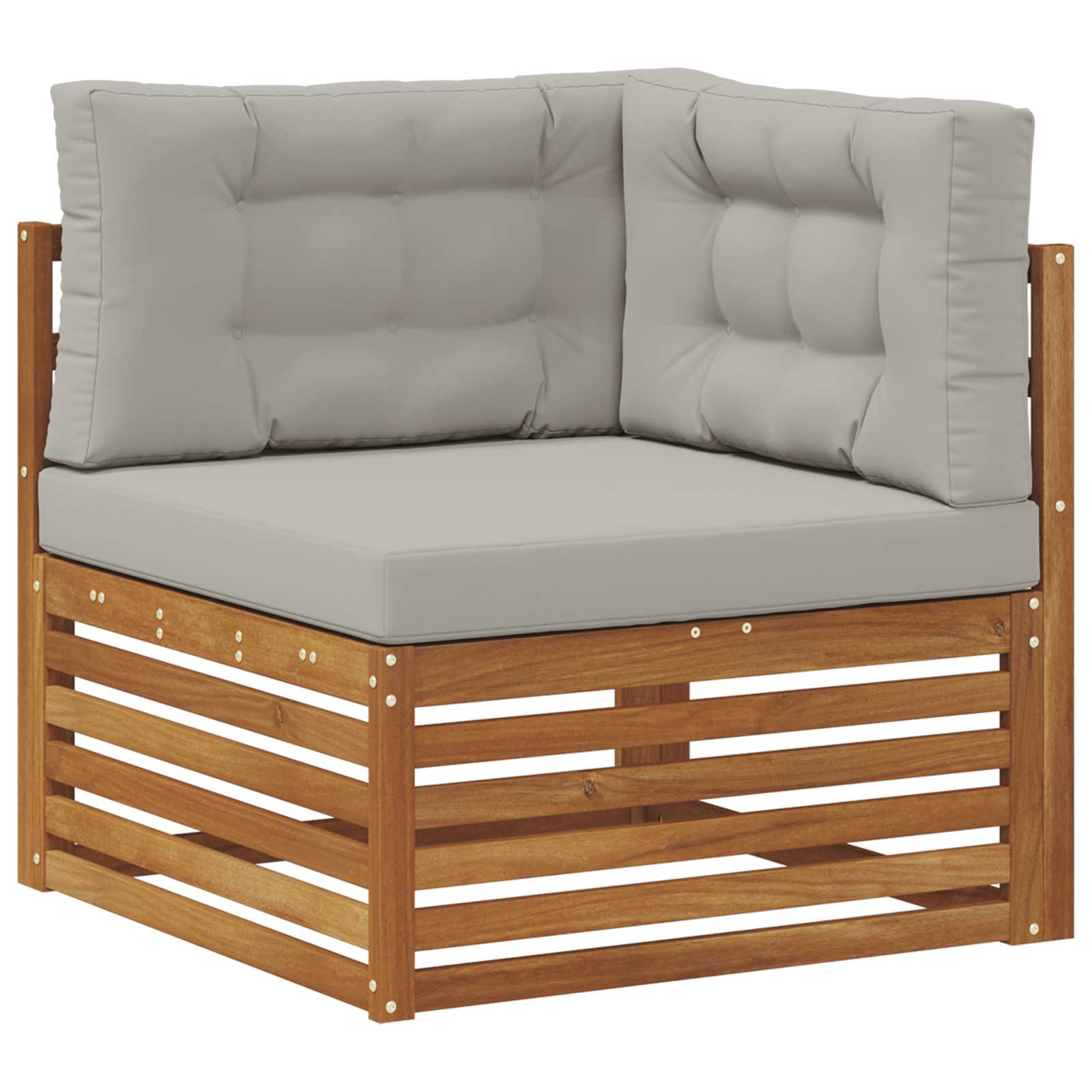 Set vanjskih sofa 5 pcs Prirodna i svjetlosiva
