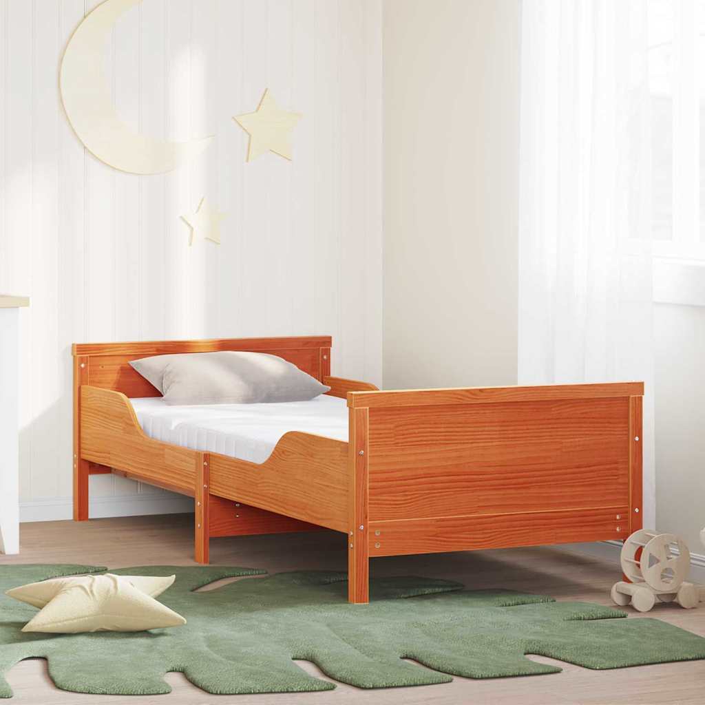 Okvir kreveta s produžetnim madracem Smeđa 80 x 200 cm
