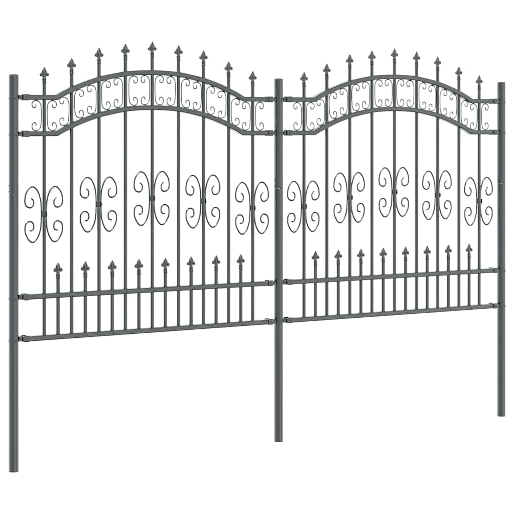 Vrtna Ograda KAMPEN 240 x 166 cm Mesh Siva