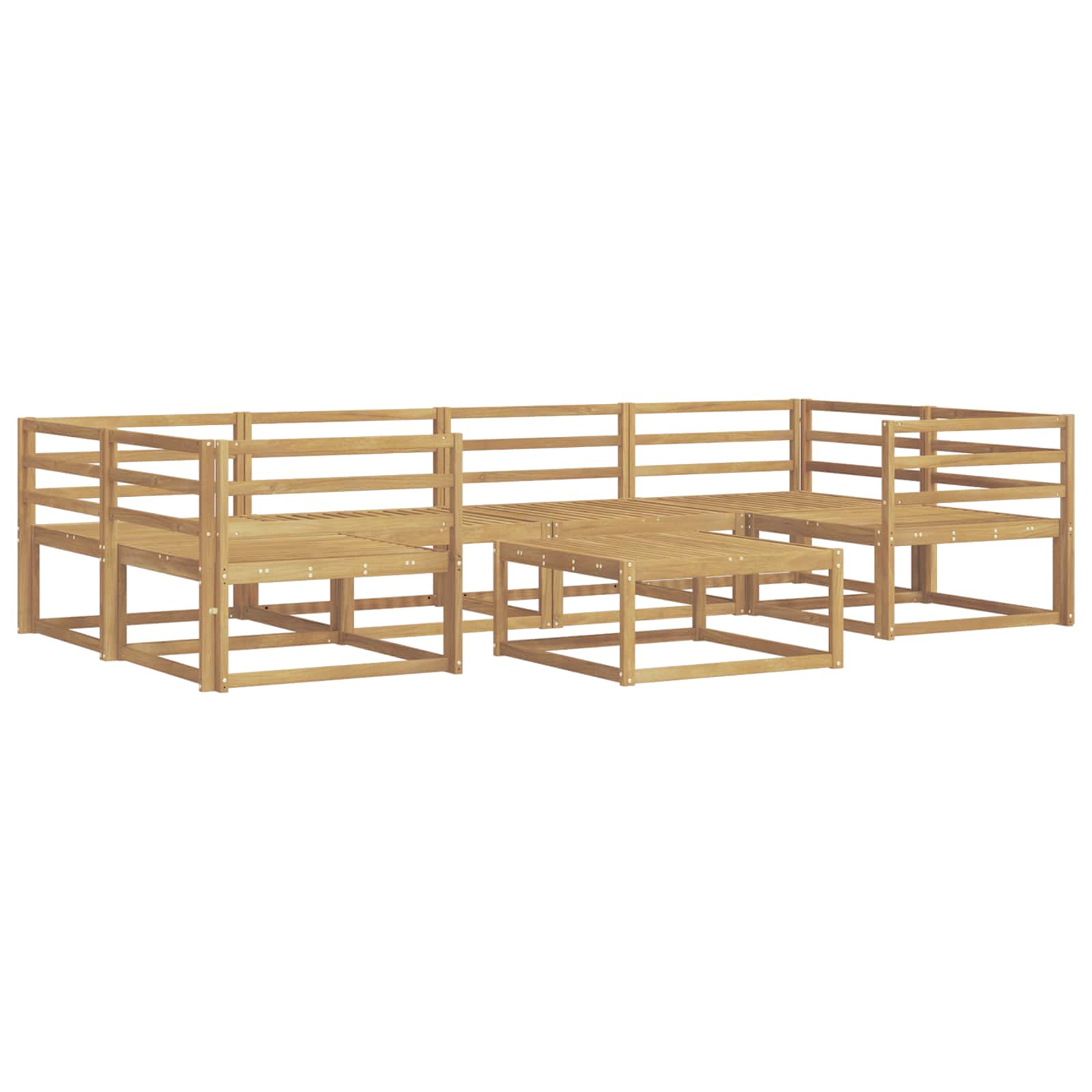 Set vanjskih sofa 7 pcs Bijela