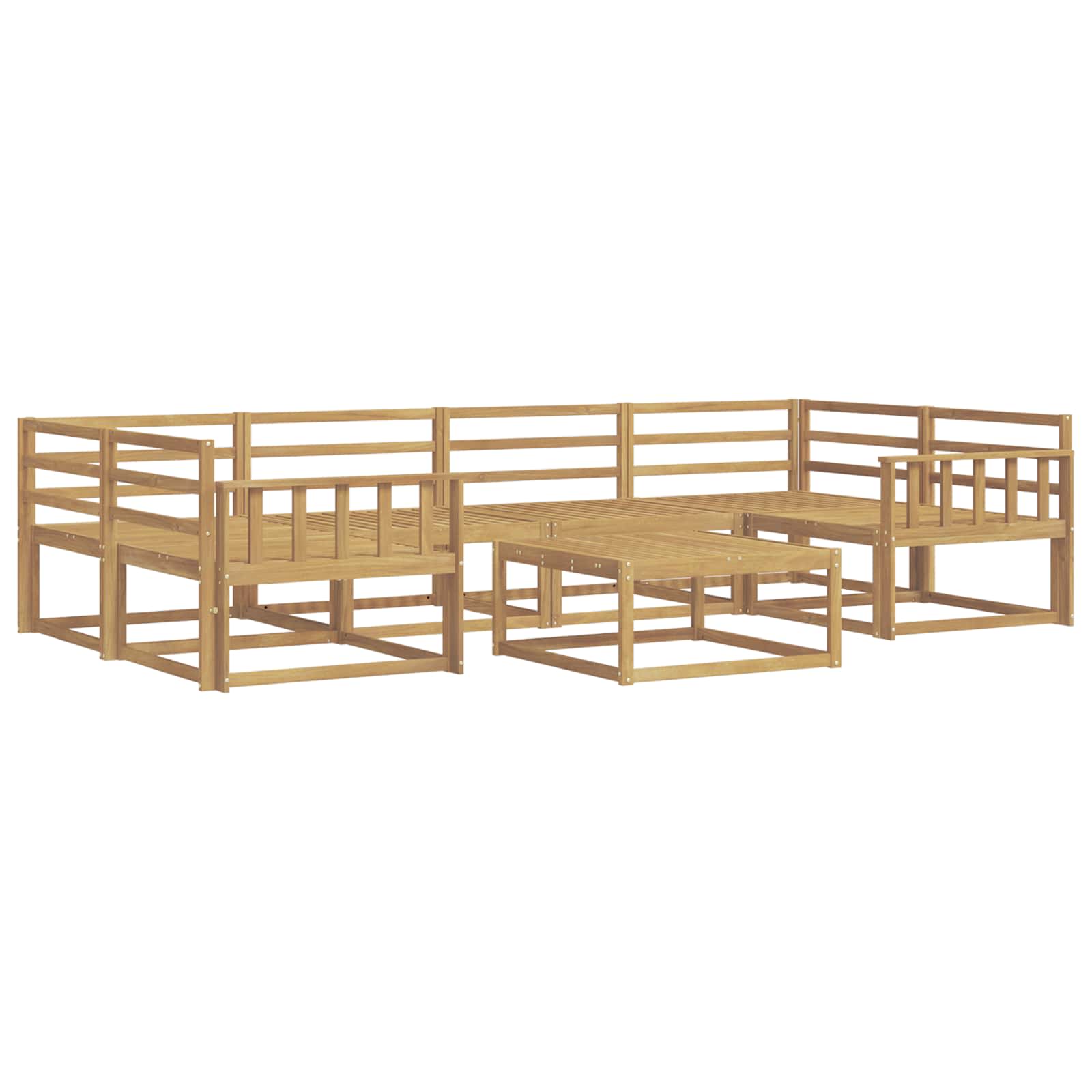 Set vanjskih sofa 7 pcs Bijela