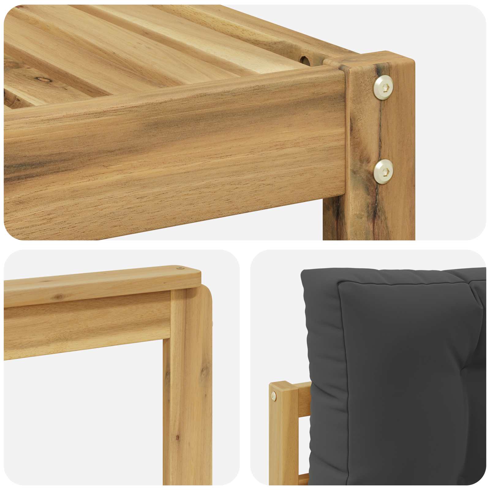 Set vanjskih sofa 9 pcs Bijela i antracit