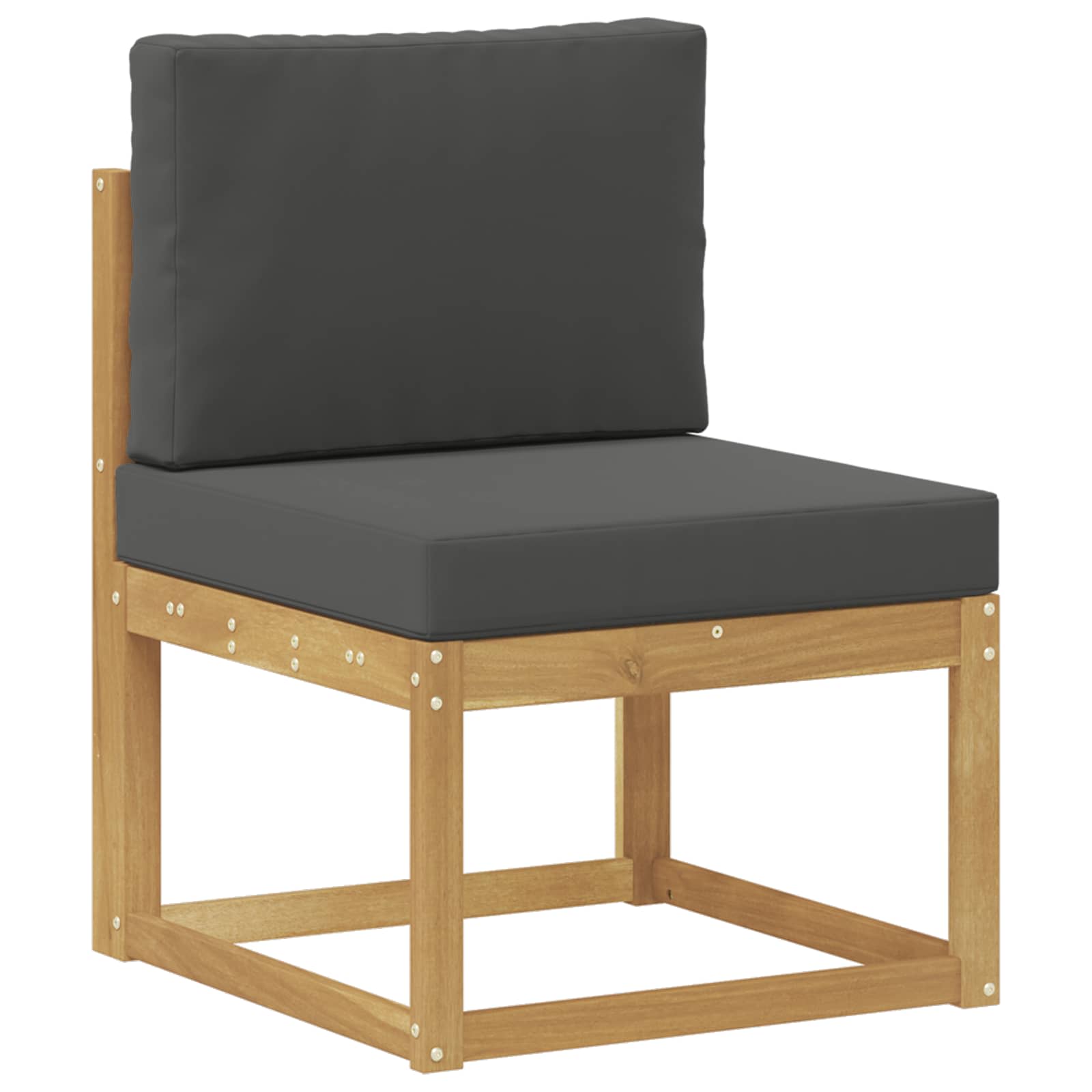 Set vanjskih sofa 3 Komad Bijela i antracit Poliester