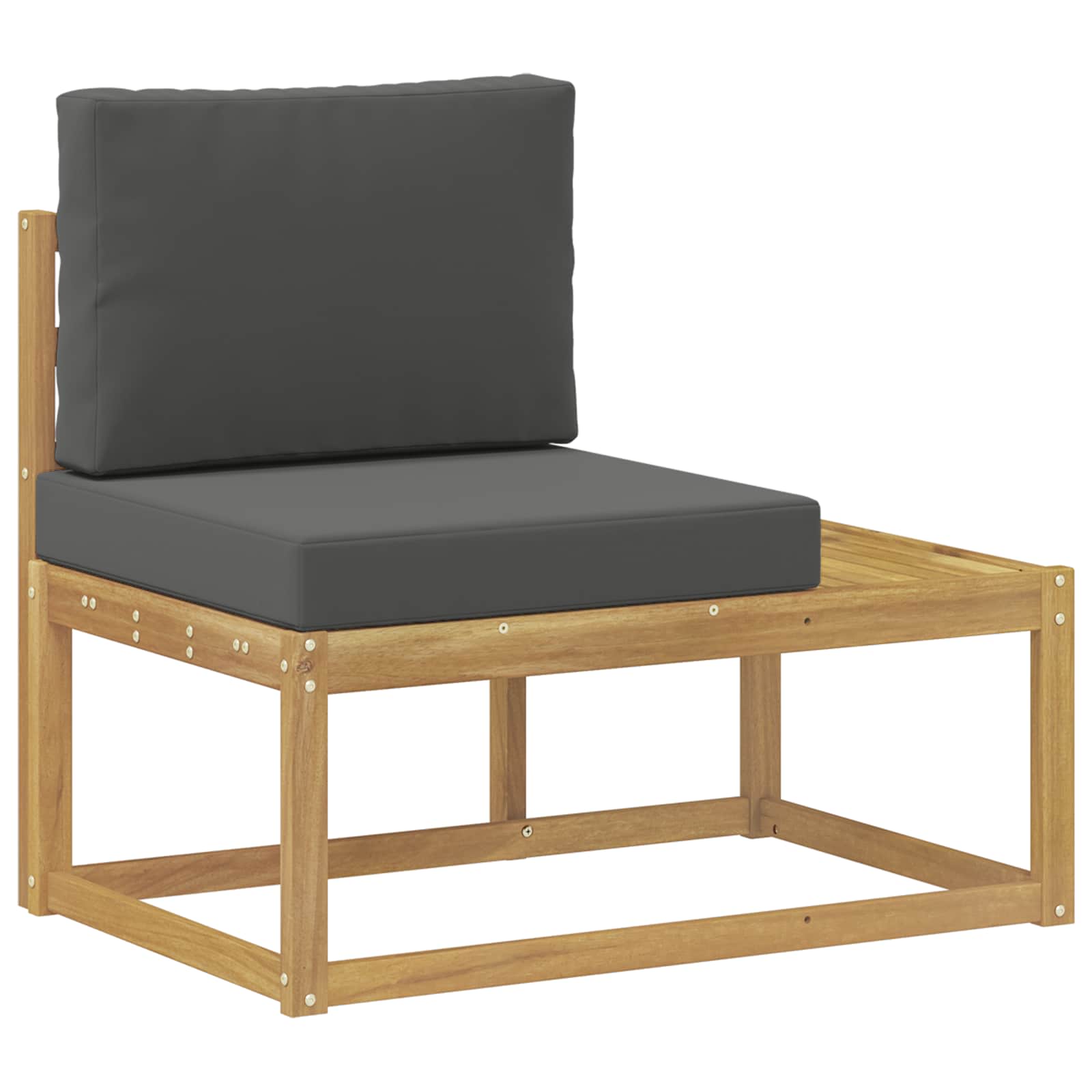 Set vanjskih sofa 3 Komad Bijela i antracit Poliester