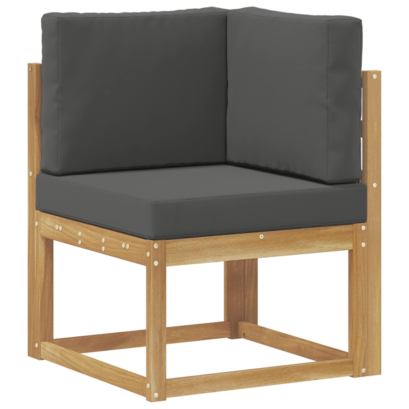 Set vanjskih sofa 4 Komad Bijela i antracit Poliester