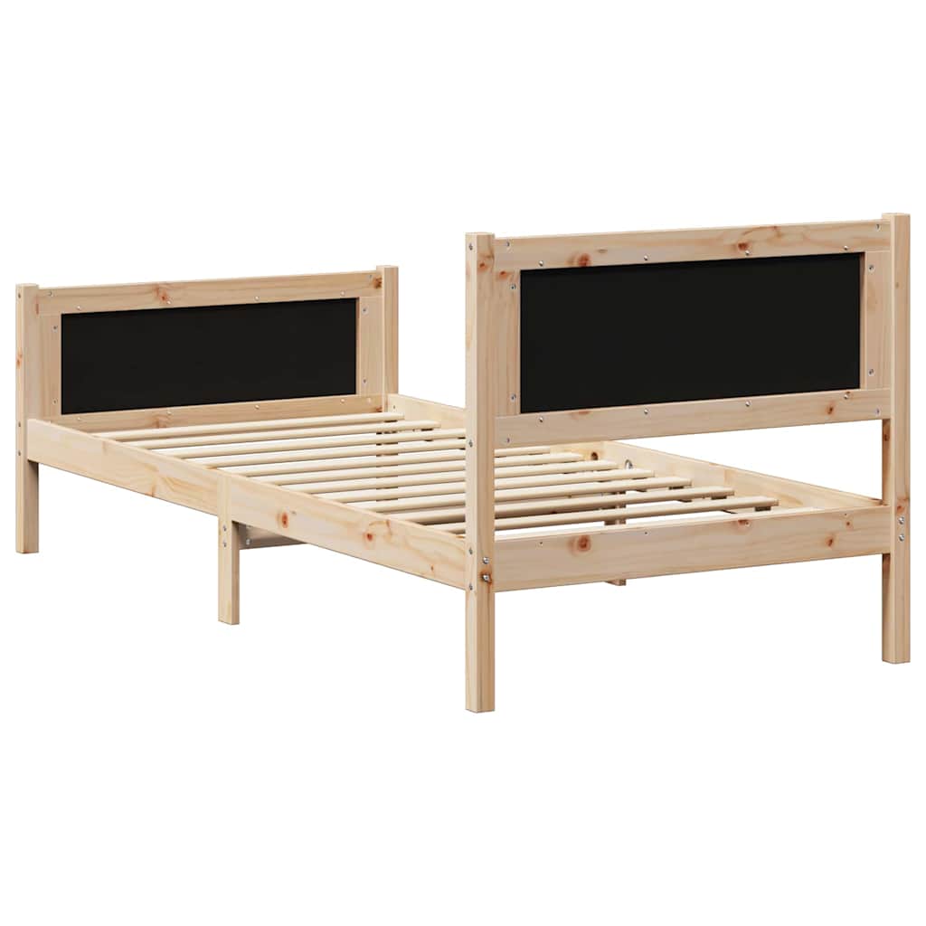 Krevetna konstrukcija Tamno siva 100 x 200 cm tkanina