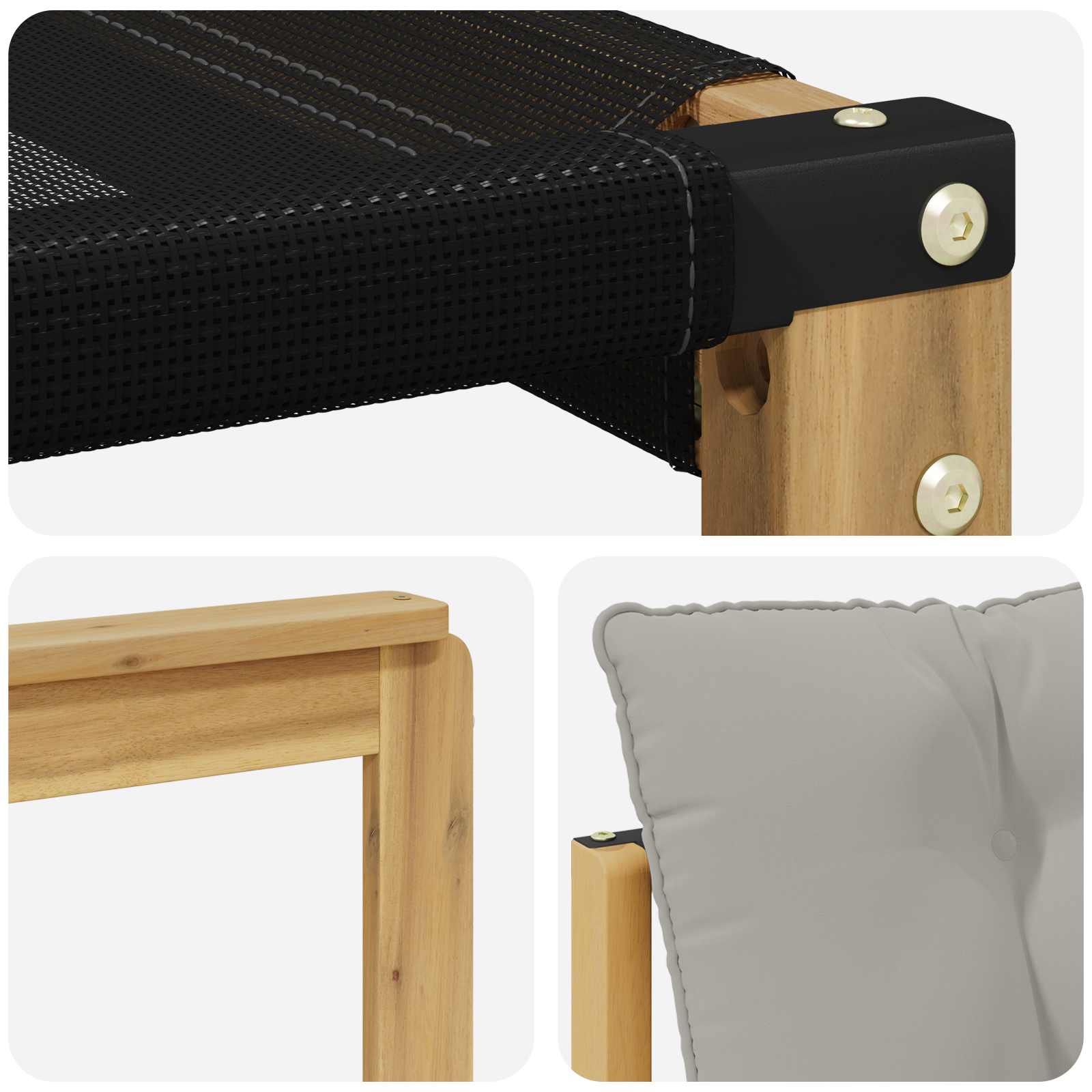 Set vanjskih sofa 8 pcs Čvrsto drvo akacije