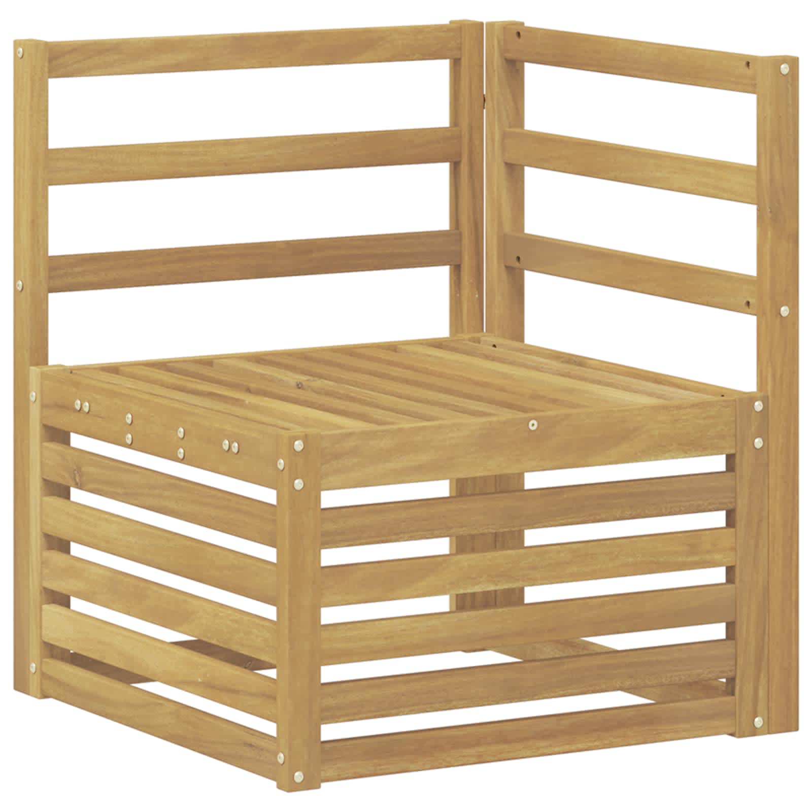 Set vanjskih sofa 9 pcs Bijela 59 x 59 x 37 cm