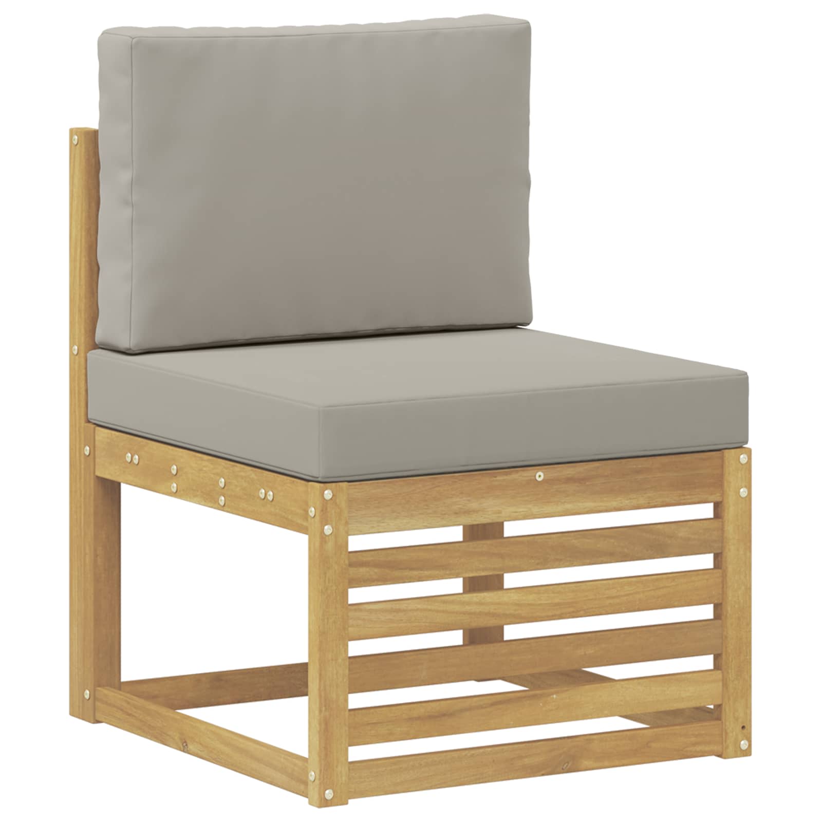 Set vanjskih sofa 7 pcs Bijela i svijetlosiva 59 x 59 x 37 cm