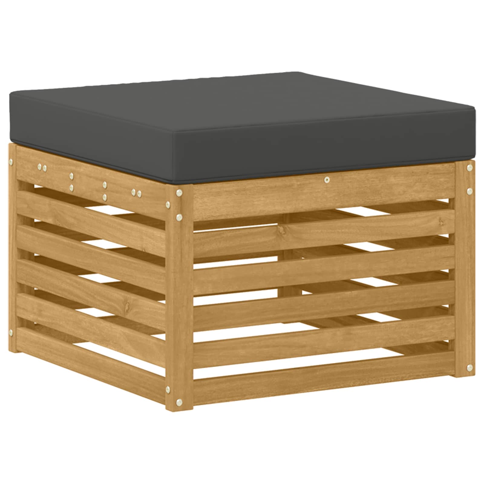 Set vanjskih sofa 6 pcs Bijela i antracit 253 x 122,5 x 73 cm