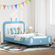 Krevet za djecu s uzglavljem Plava 90 x 200 cm PU