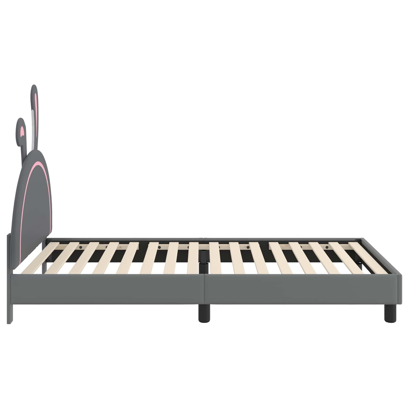 Krevet za djecu s uzglavljem Svjetlosiva 90 x 200 cm PU