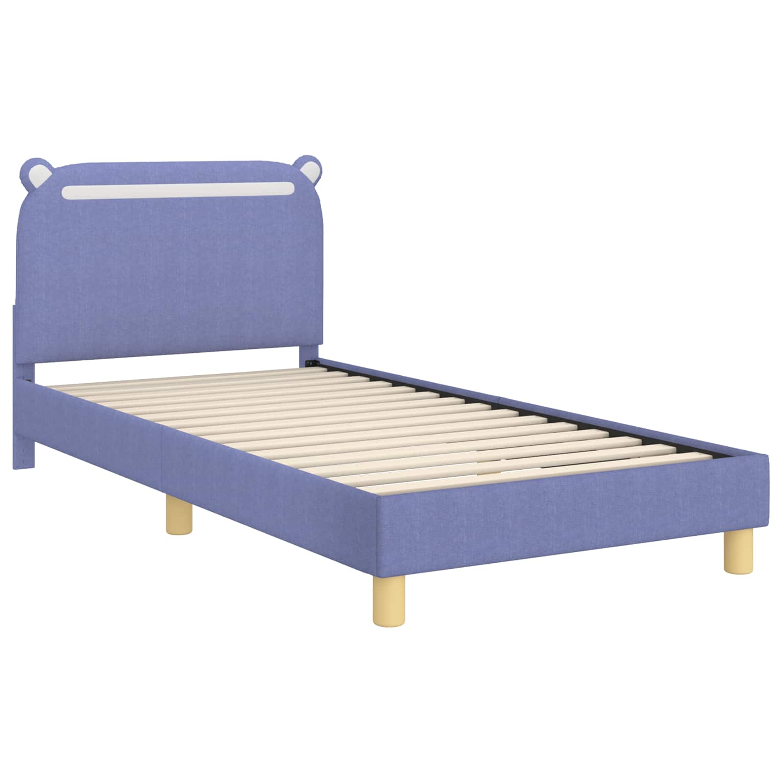 Krevet za djecu s uzglavljem Traper plava 80 x 200 cm Tkanina