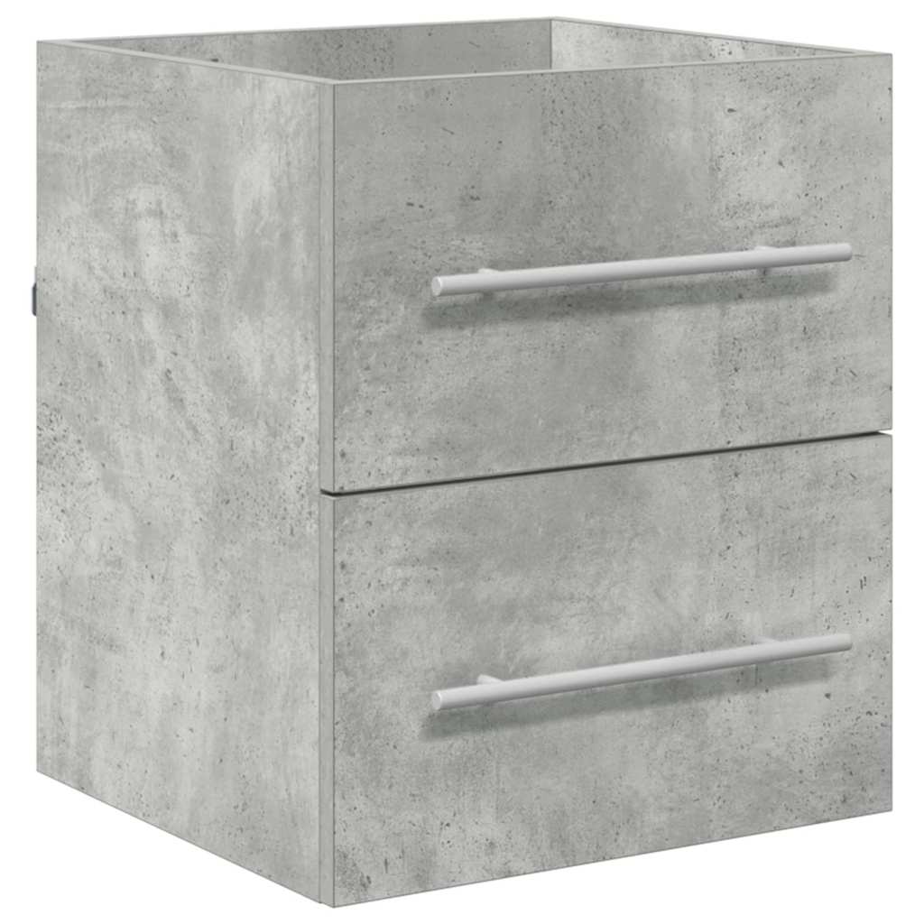 Ormarić za umivaonik s ladicama Betonski sivi 38,5 x 41 x 48 cm