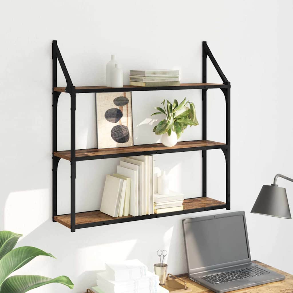 Polica na zidu Staro drvo 80 x 21 x 78,5 cm Konstruirano drvo