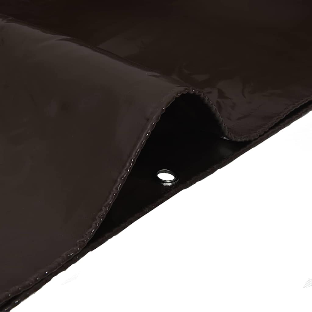 Cerada 650g / m² Smeđa 1,5 x 2,5 m Platno s PVC premazom