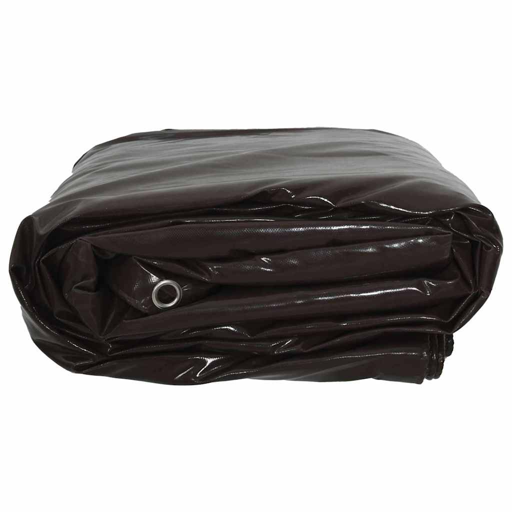 Cerada 650g / m² Smeđa 1,5 x 2,5 m Platno s PVC premazom