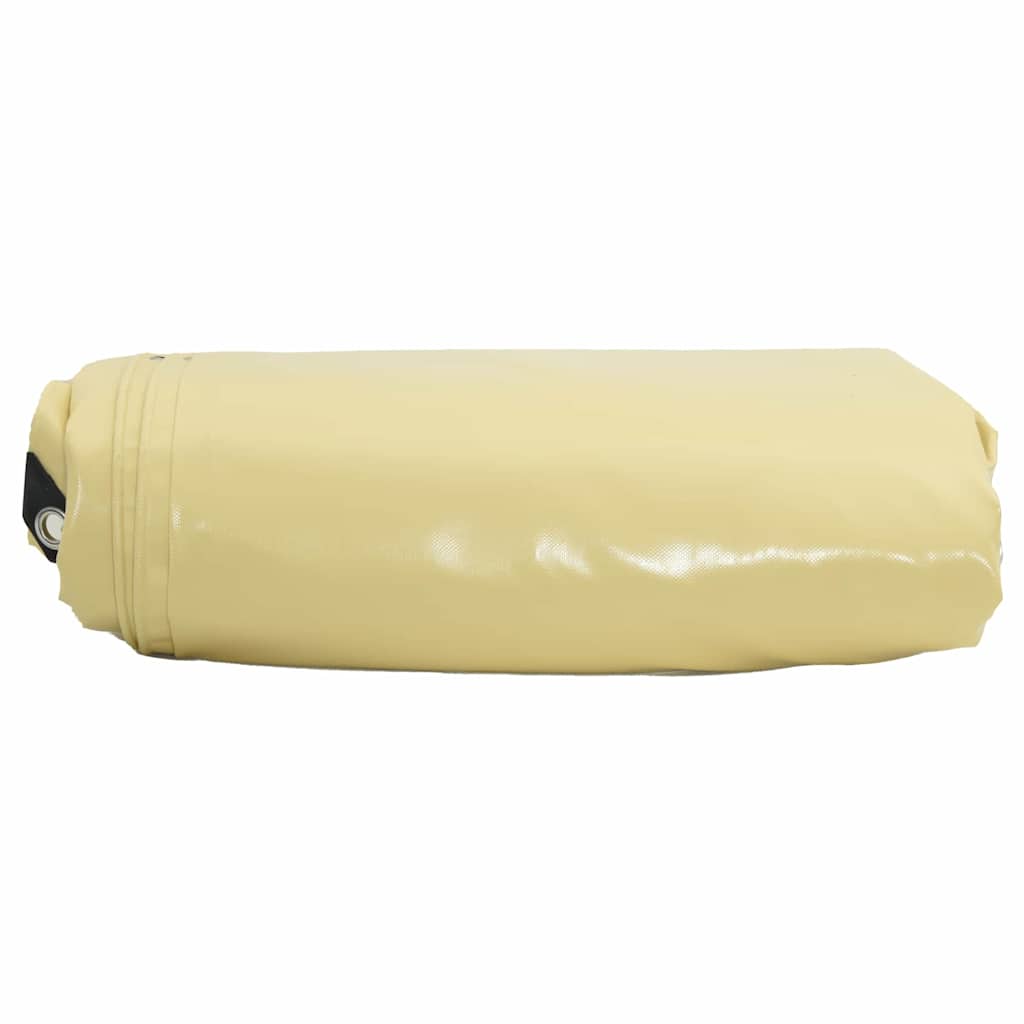 Cerada 650g / m² Bež 4 x 7 m Platno s PVC premazom