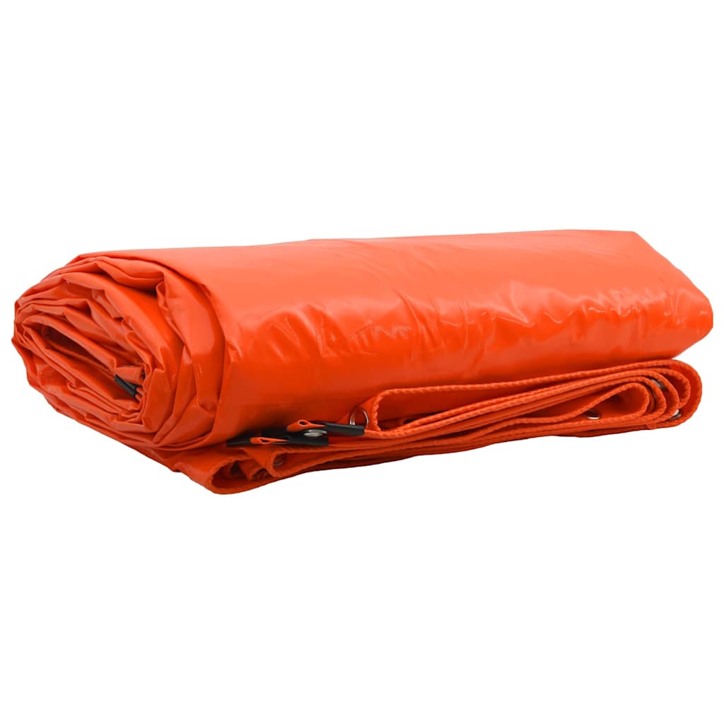 Cerada 650g / m² Narančasta 1,5 x 2,5 m Platno s PVC premazom
