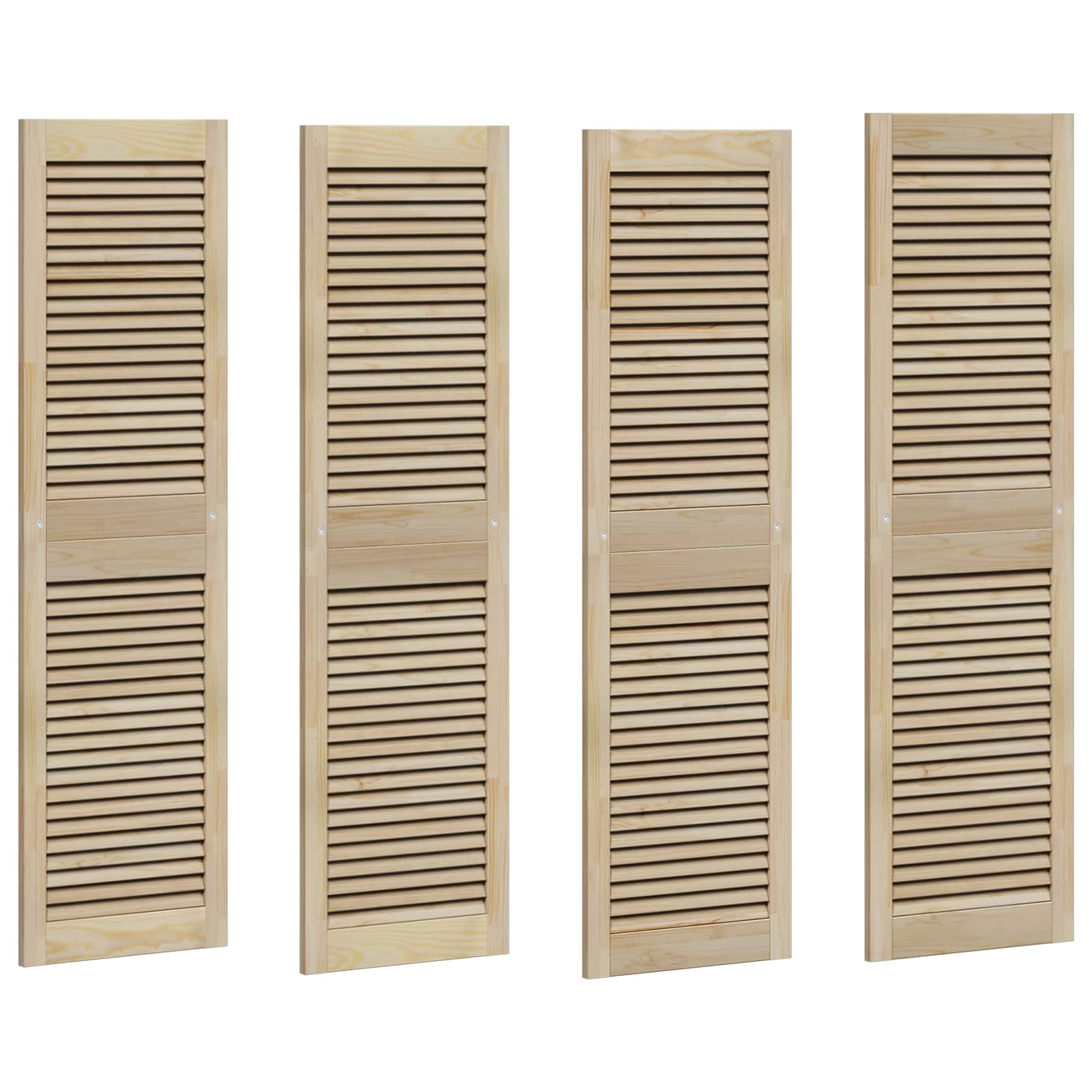 Ormarna vrata s vratima 4 pcs Prirodna 140,5 x 2,1 x 39,5 cm