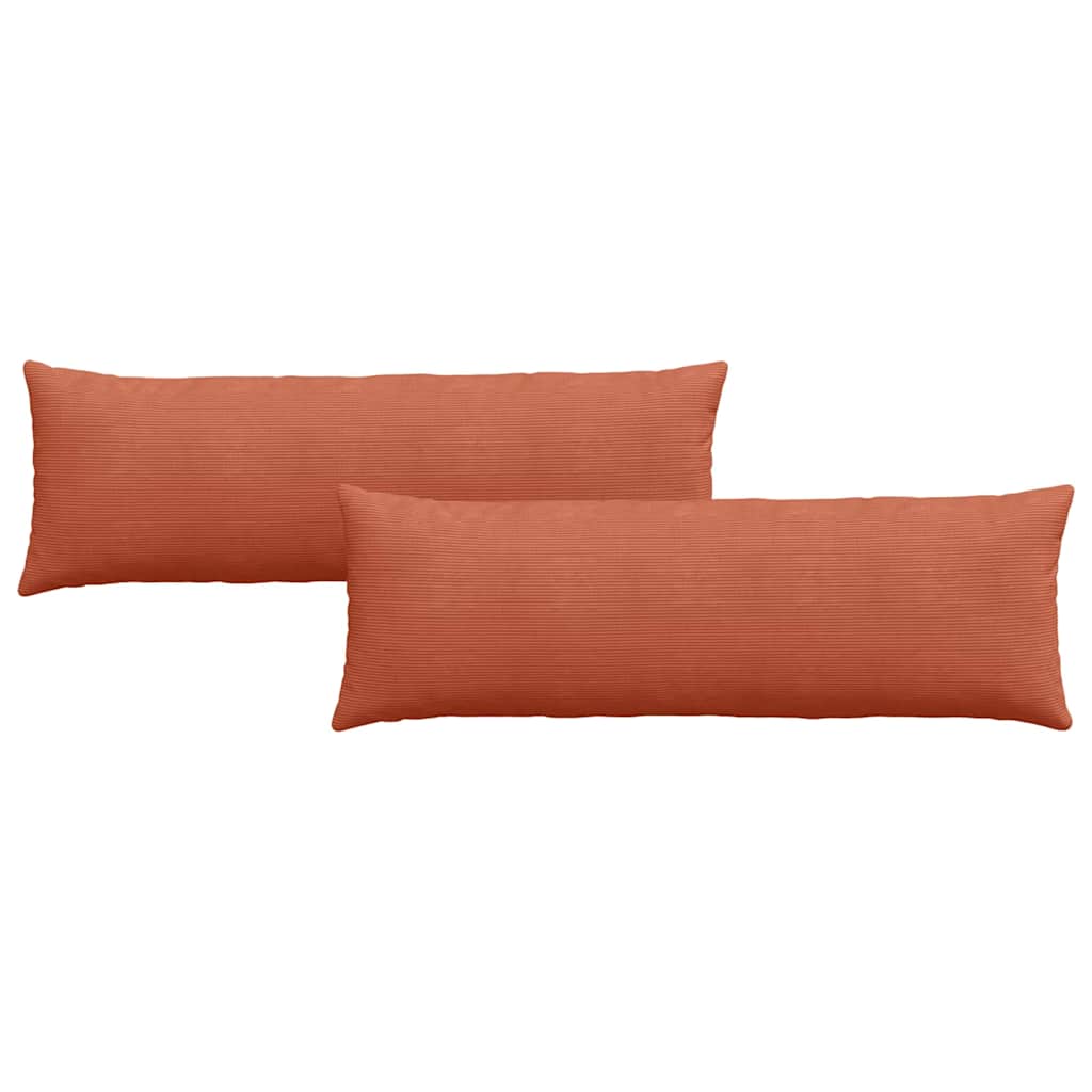 Jastučići za sofu 2 pcs Crvena narančasta 120 x 40 cm