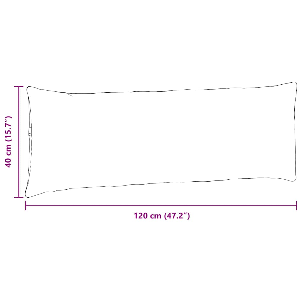 Jastučići za sofu 2 pcs Crvena narančasta 120 x 40 cm