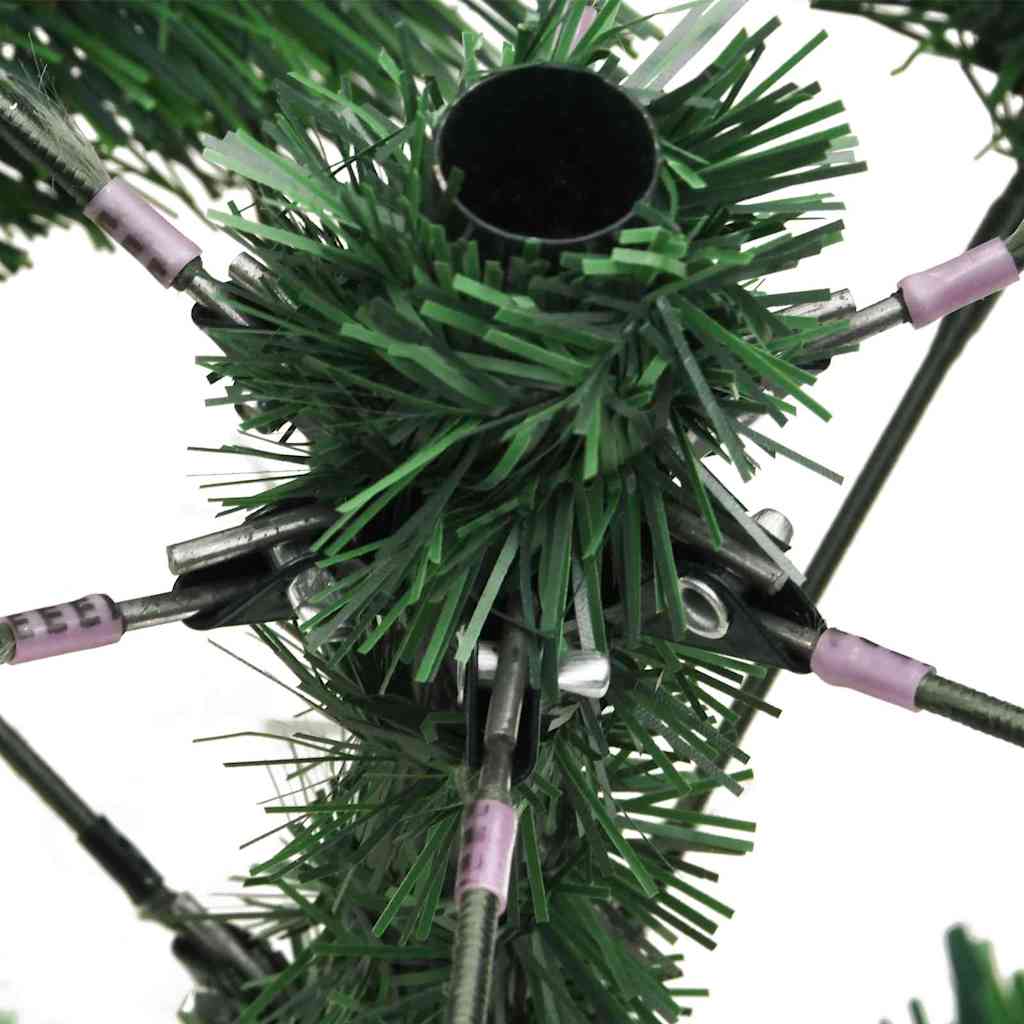 Umjetno božićno drvce S LED lampica Zelena i bijela 150 cm