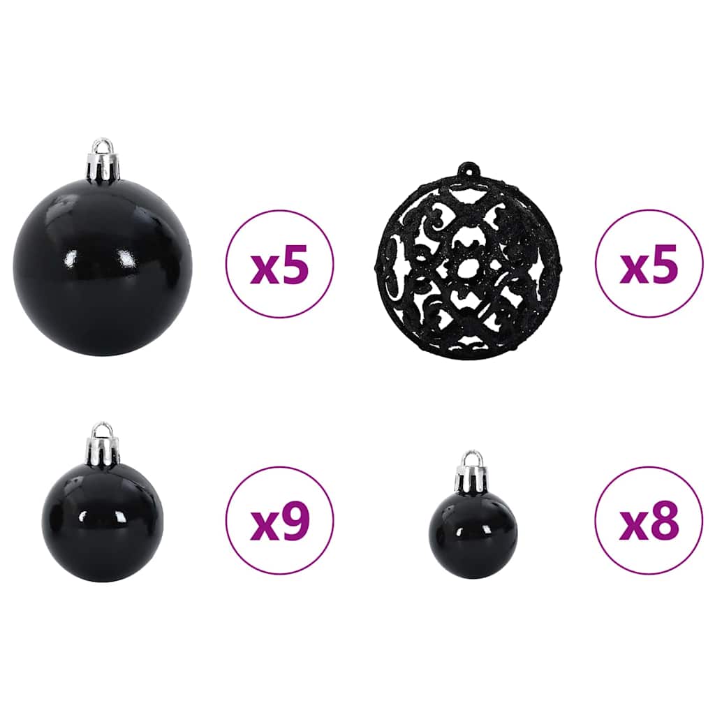 Umjetno božićno drvce s nogom Zelena i bijela 150 cm