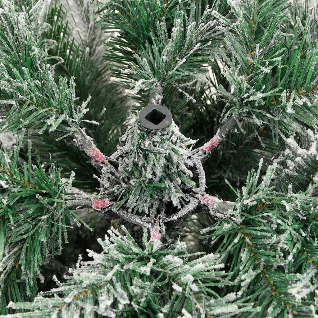 Umjetno božićno drvce s nogom Zelena i bijela 240 cm