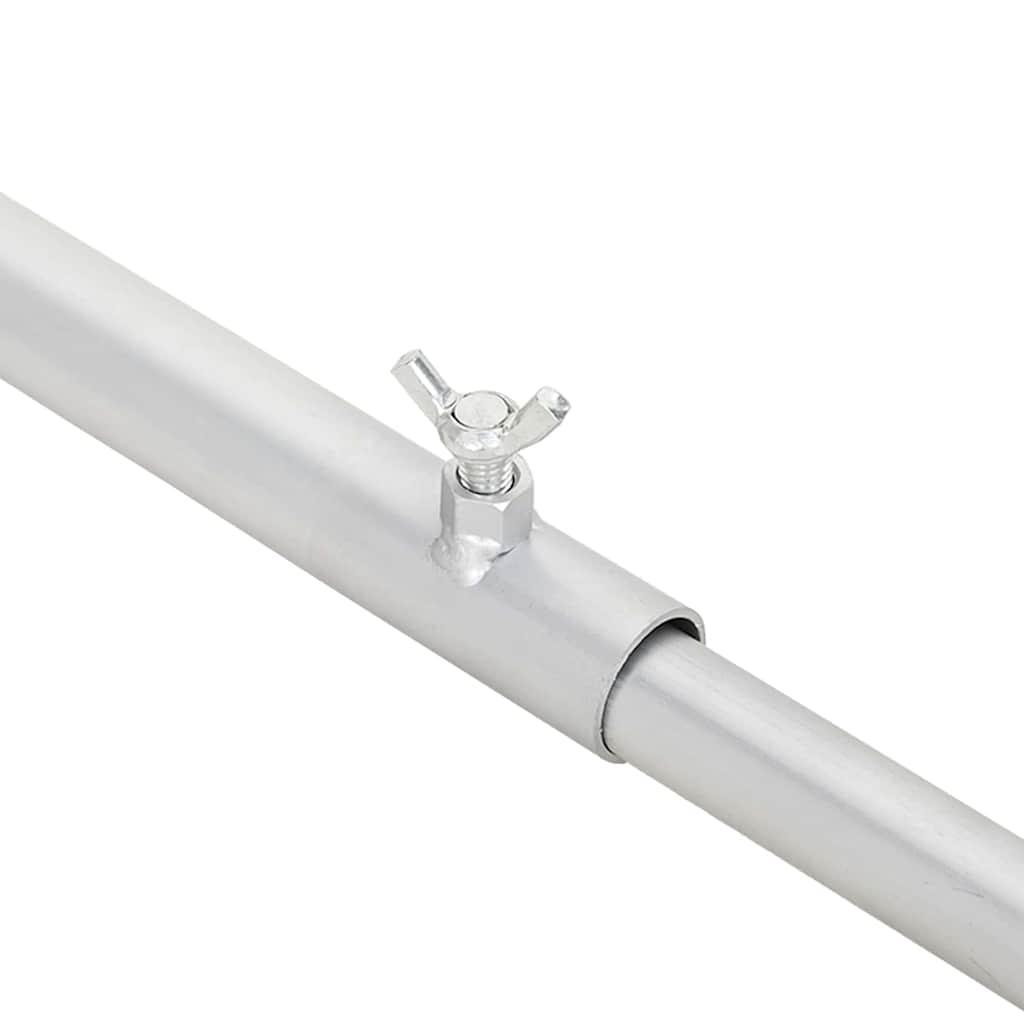 Kuka za platna za prikolice 4 pcs Srebrno 130-210 cm Aluminij