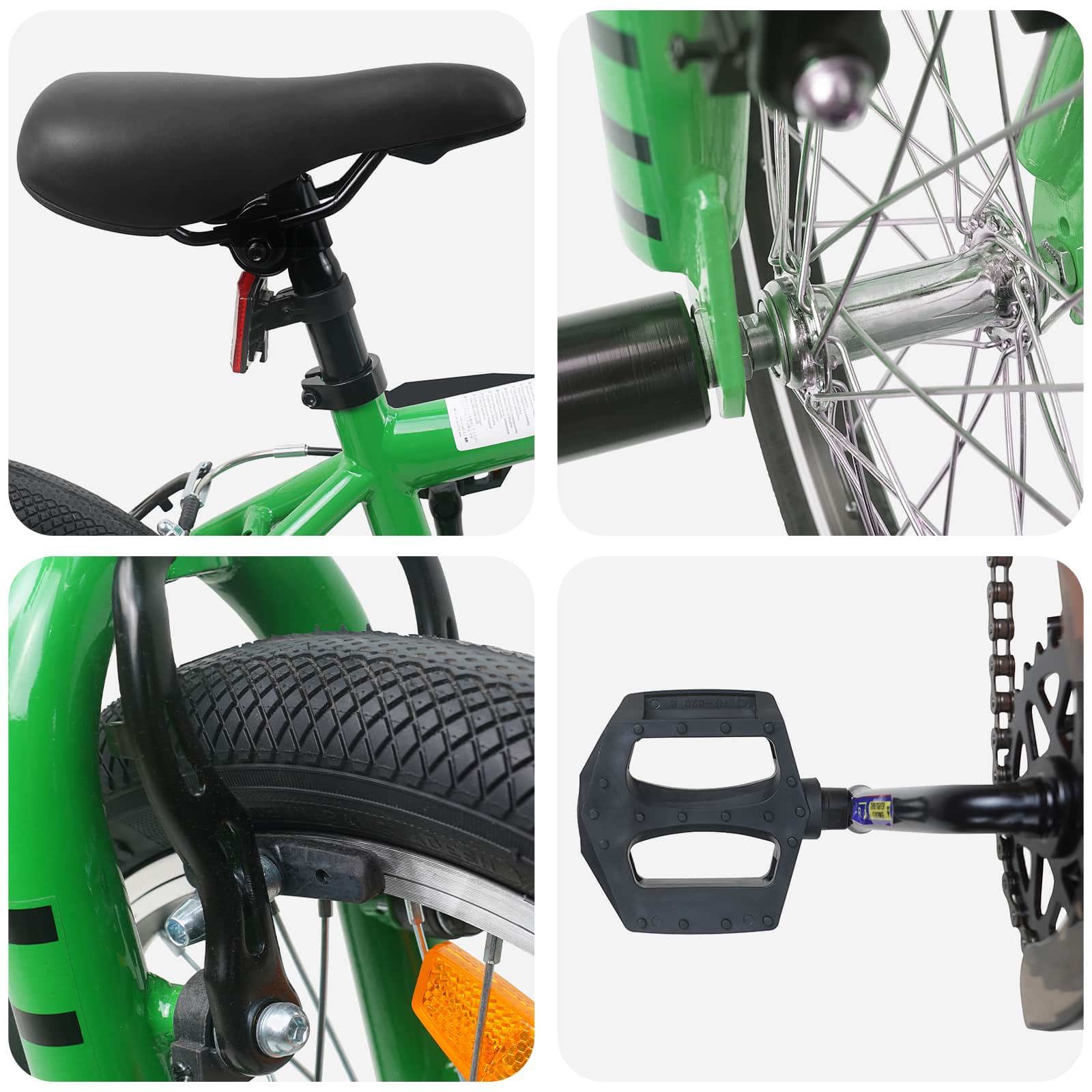 BMX Bicikl 16 Inča za 5-8 godina Zelena