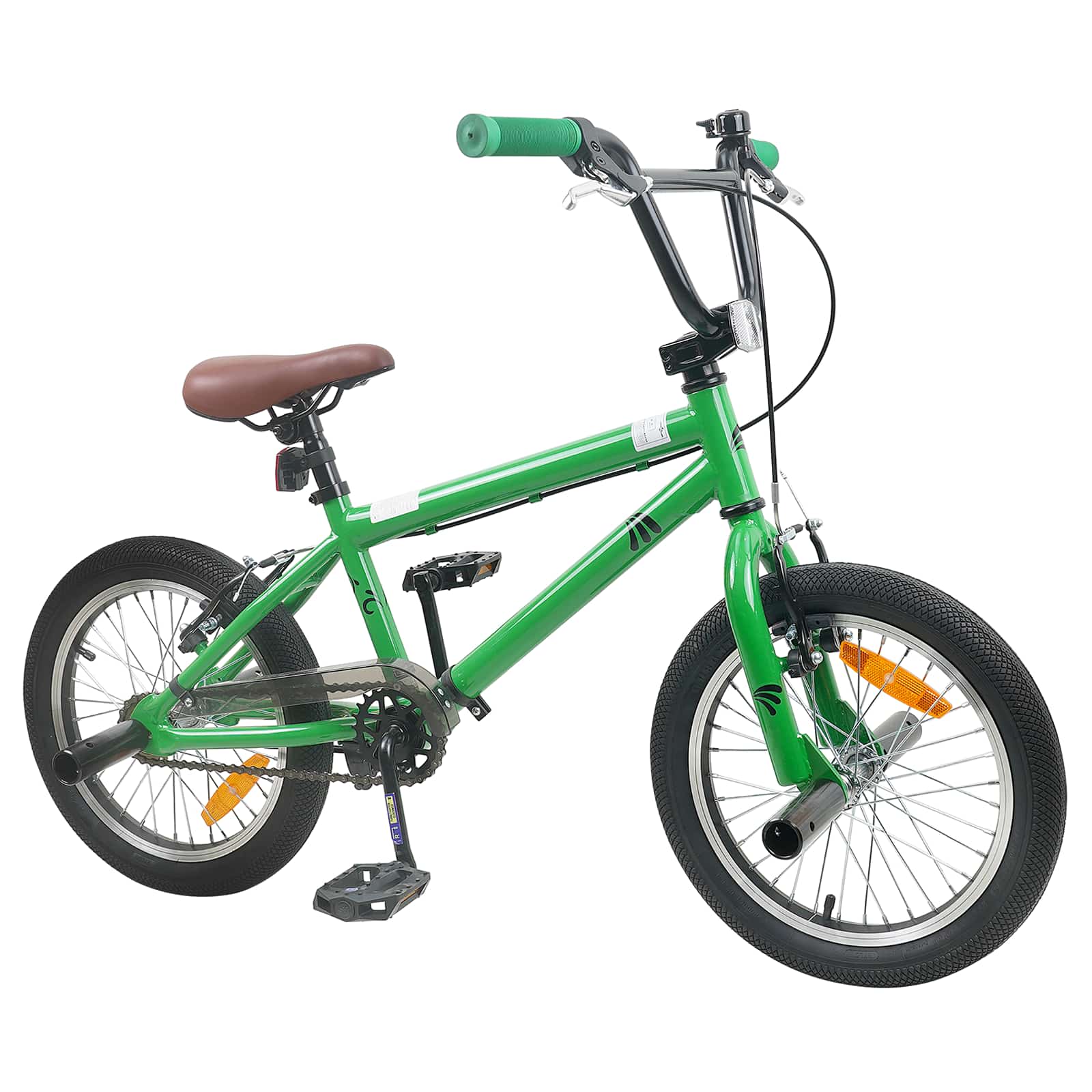 BMX Bicikl 18 Inča za djecu od 7 do 10 godina Zelena