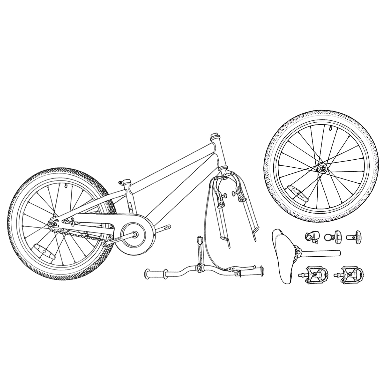 BMX Bicikl 18 Inča za djecu od 7 do 10 godina Zelena