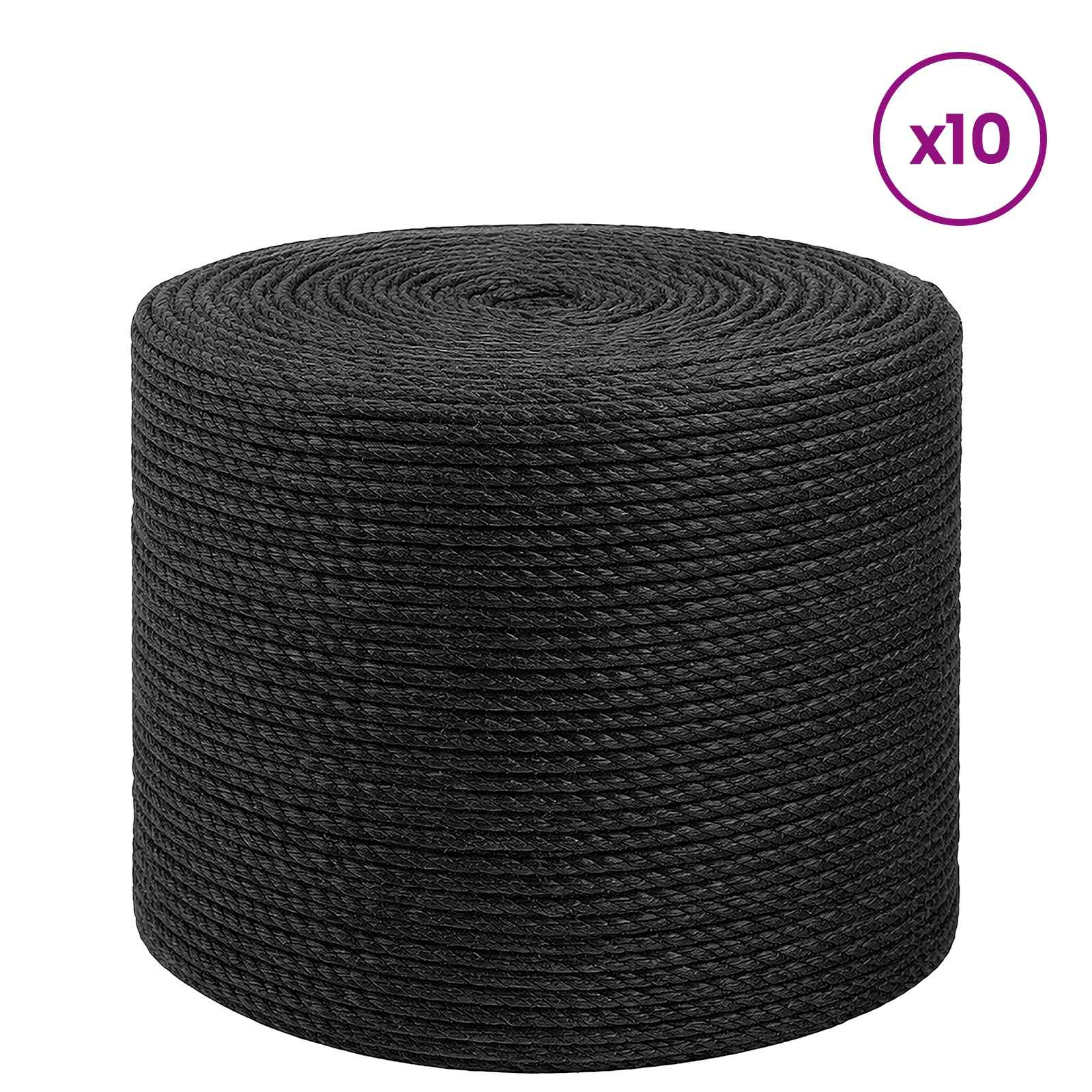 Uže od jute 10 pcs 2 Crna 100% Juta Tossa