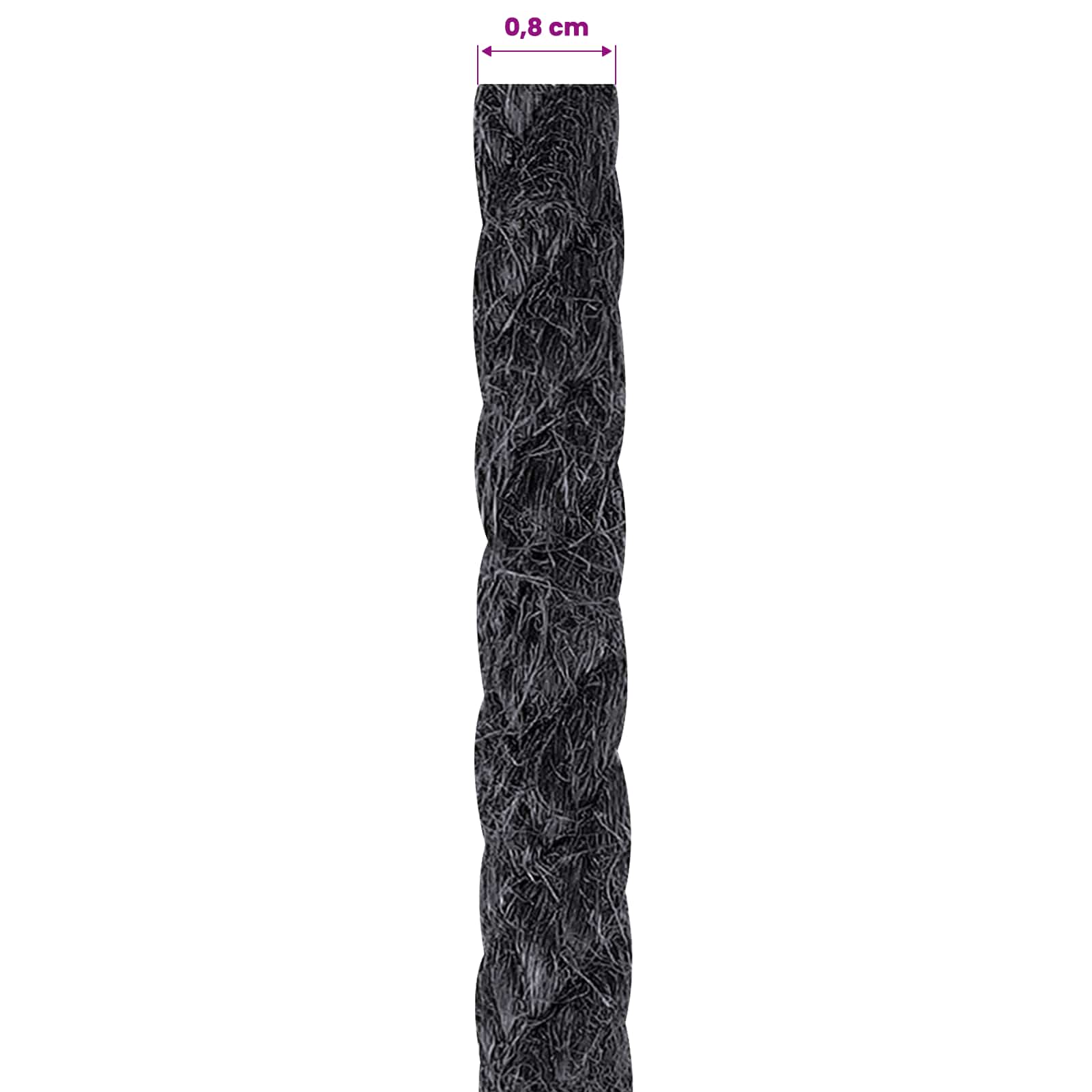 Uže od jute 8 Crna 100% Juta Tossa