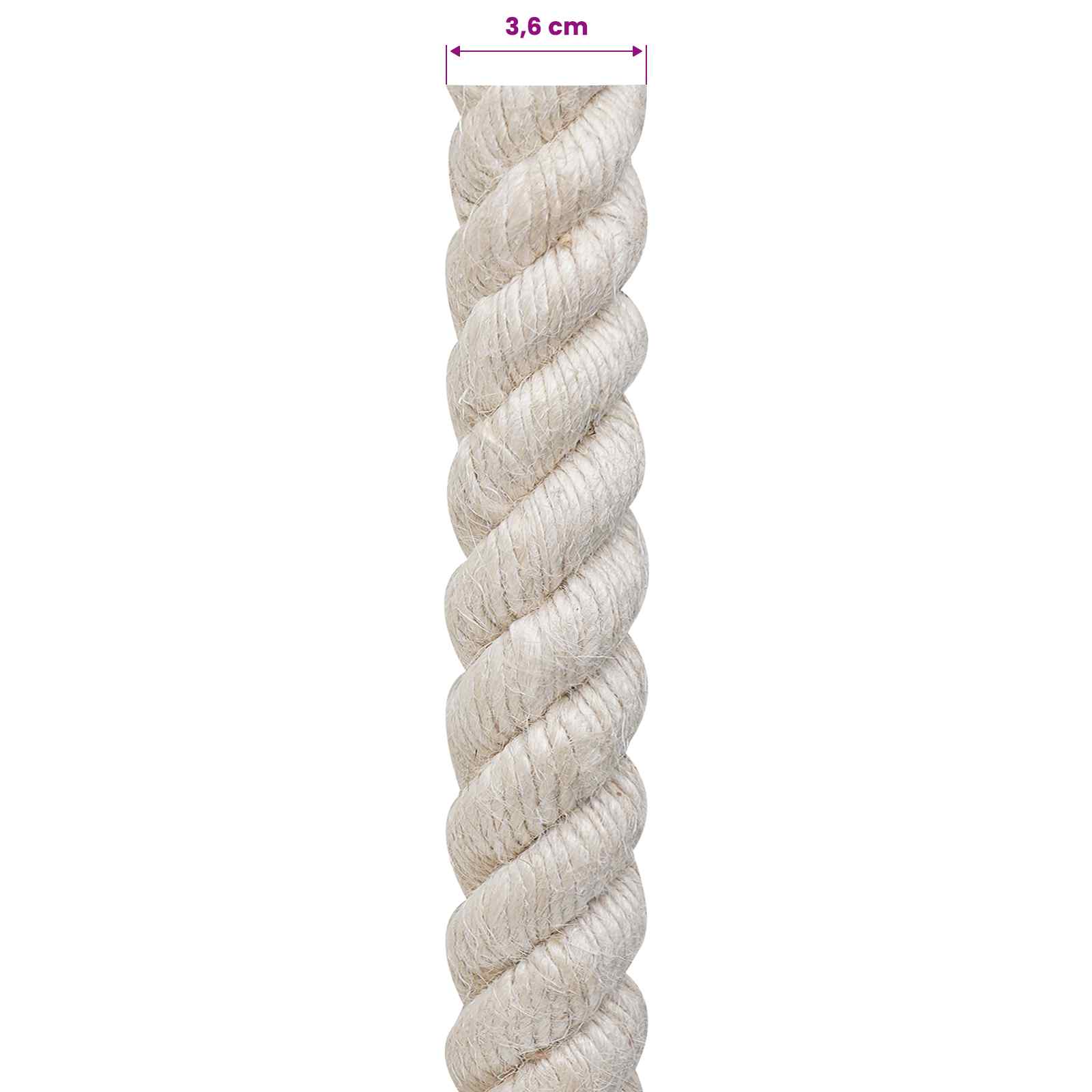 Uže od jute 36 Bijela 100% Juta Tossa