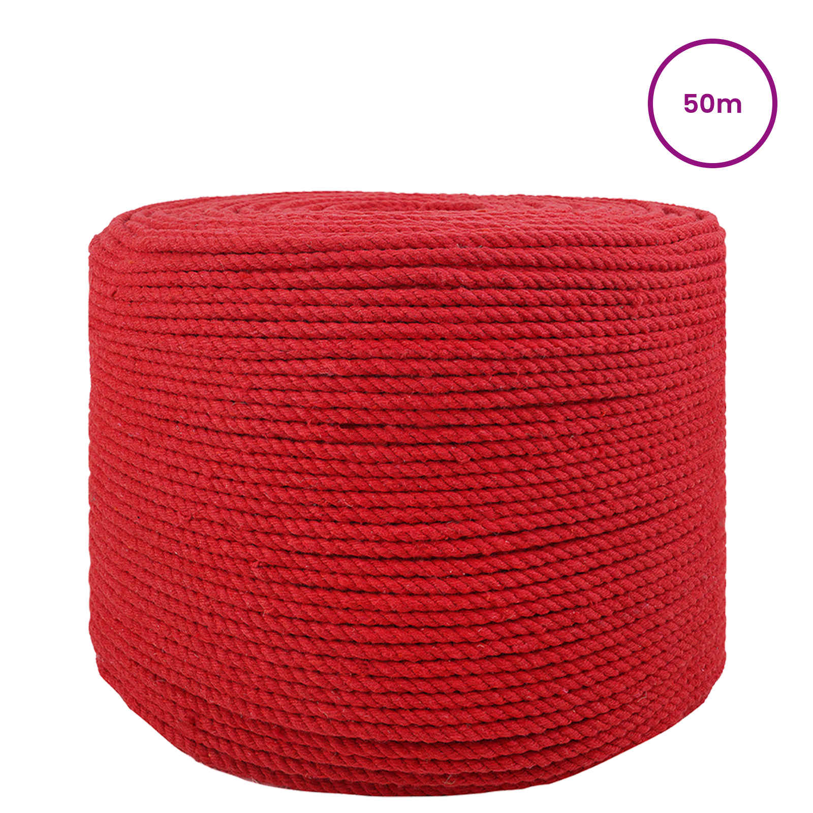 Konop Crvena 0,8 x 0,8 x 5000 cm Pamuk