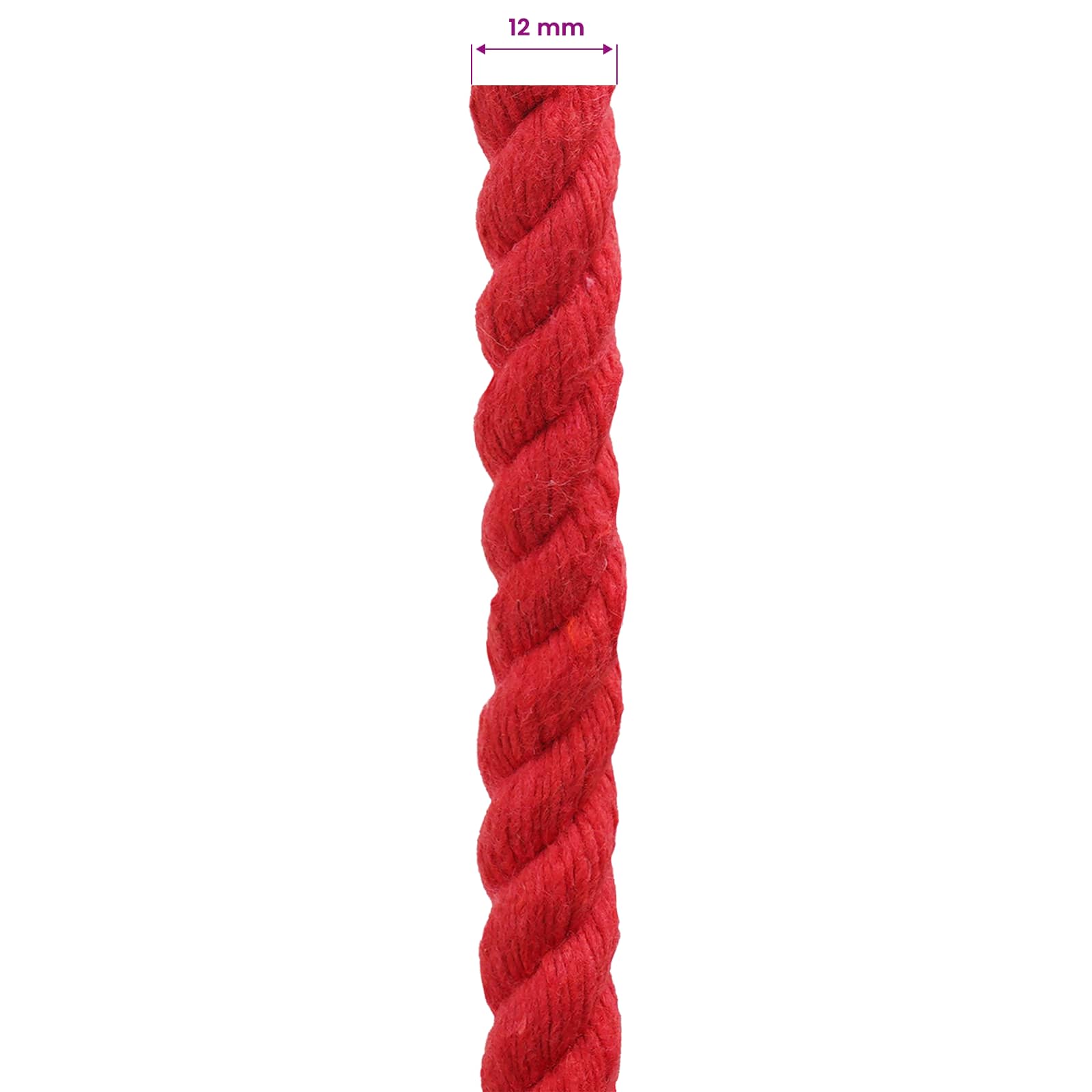 Konop Crvena 1,2 x 1,2 x 5000 cm Pamuk