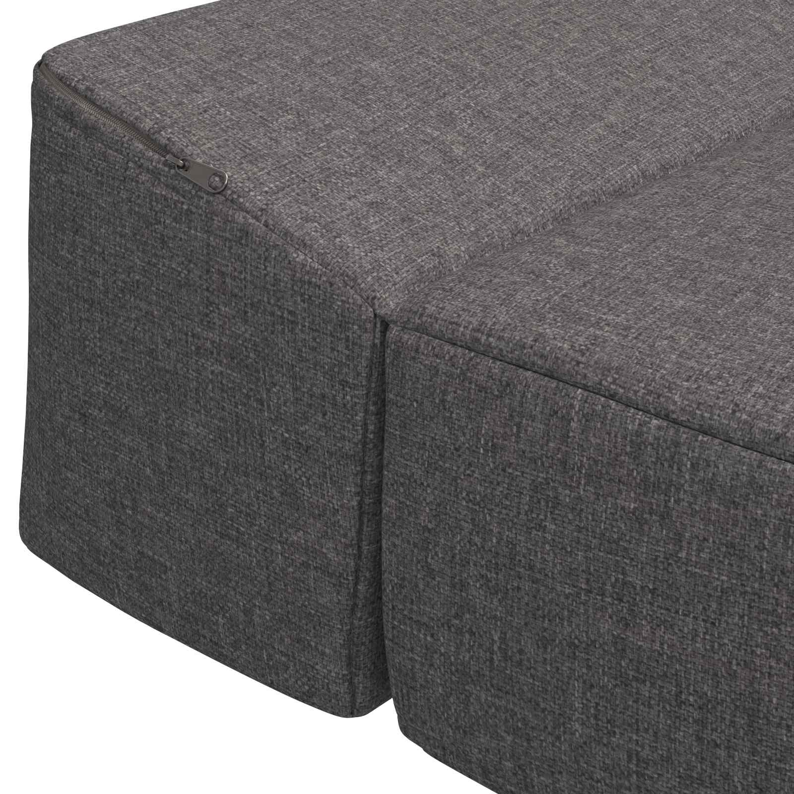 Sofa na razvlačenje Svjetlosiva 70 x 60 x 63 cm Tkanina