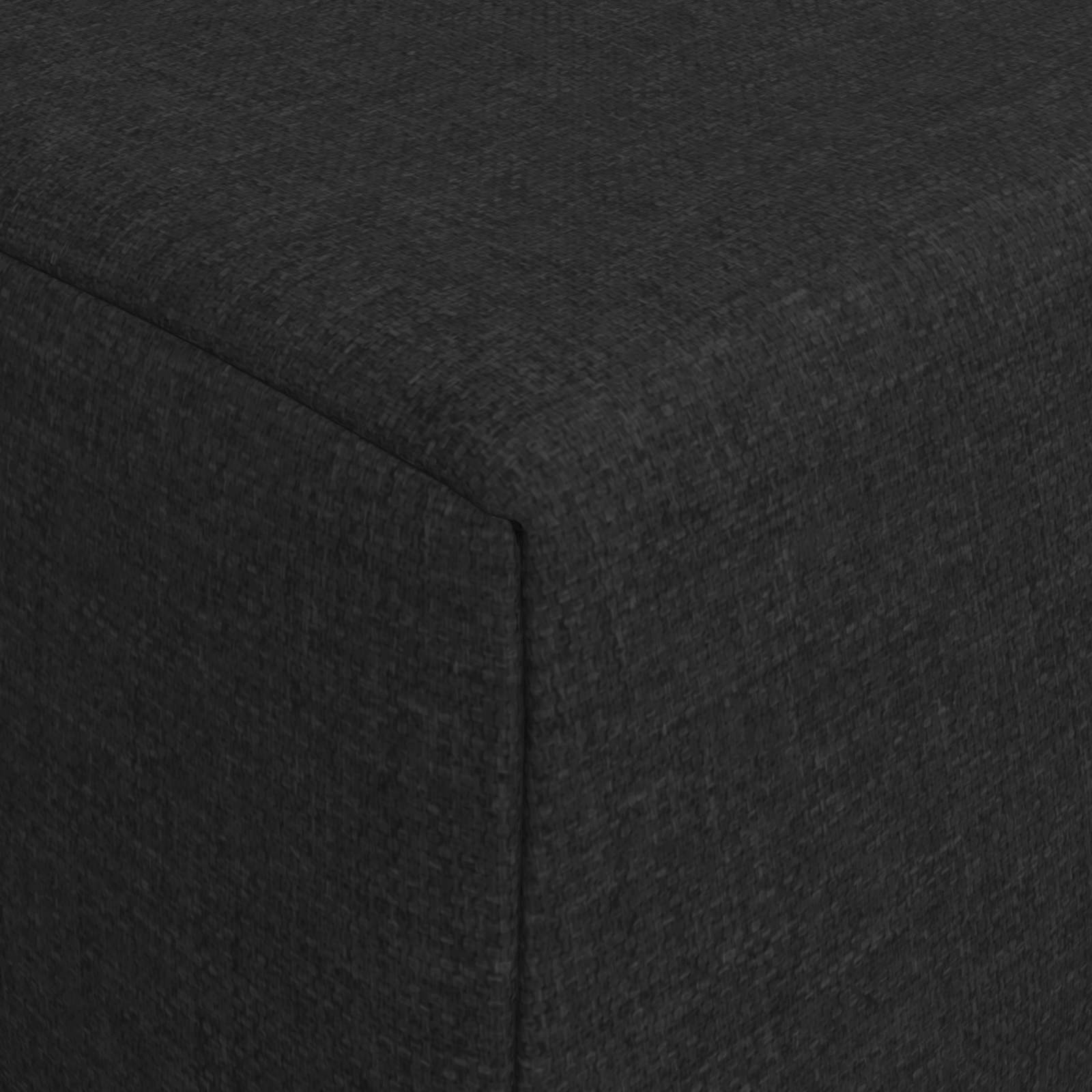 Sofa na razvlačenje Crna 200 x 70 x 15 cm Tkanina