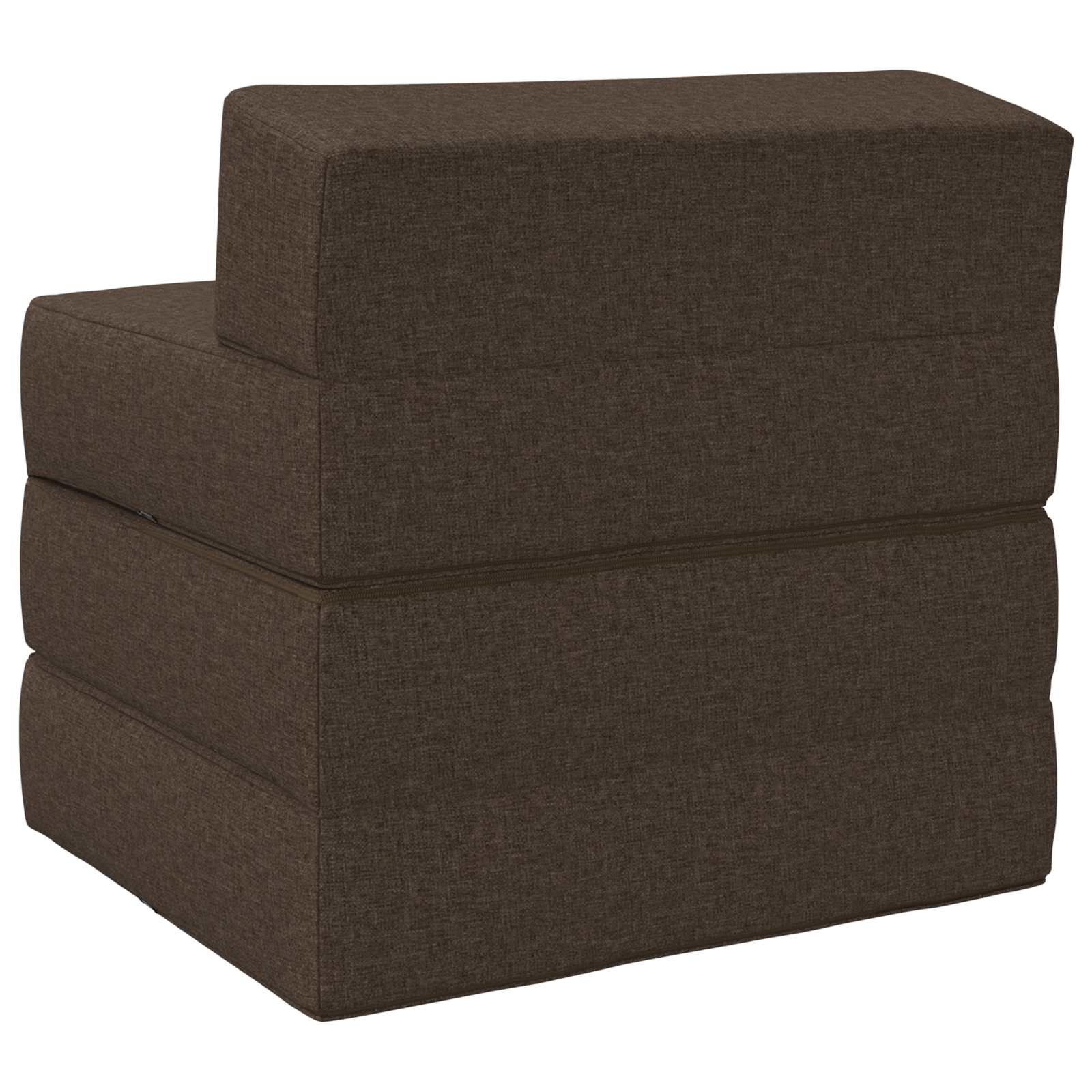 Sofa na razvlačenje Sivosmeđa 200 x 70 x 15 cm Tkanina