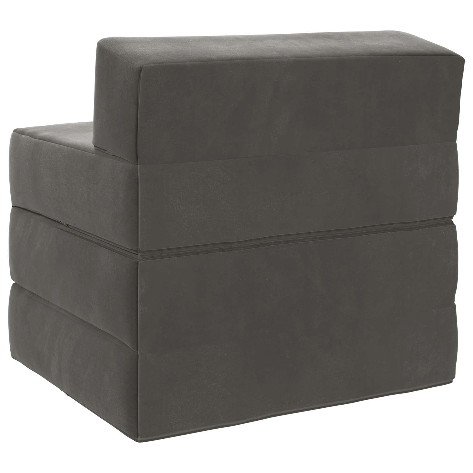 Sofa na razvlačenje Tamnosiva 200 x 70 x 15 cm Baršun