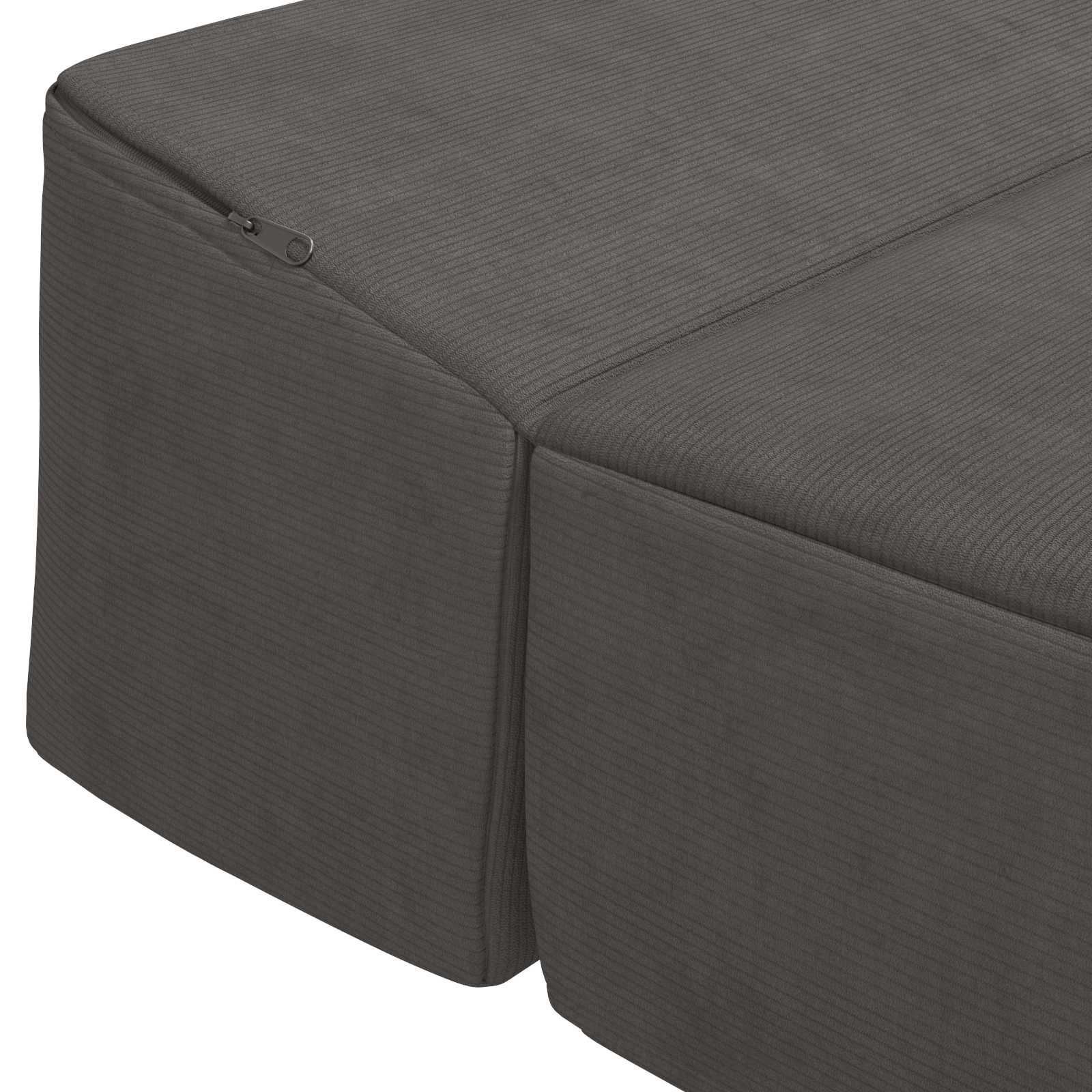 Sofa na razvlačenje Tamnosiva 200 x 70 x 15 cm Kordura tekstil
