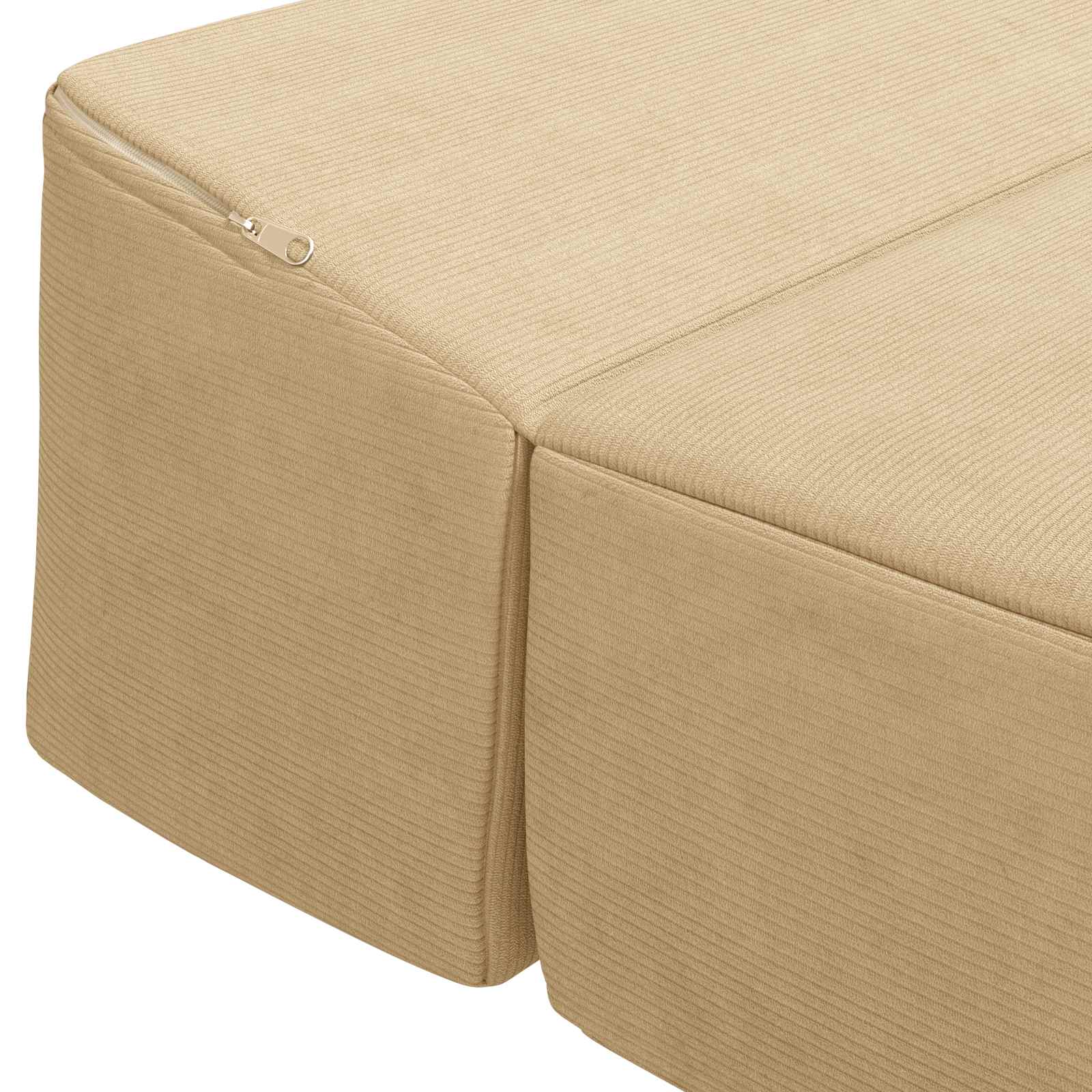Sofa na razvlačenje Svijetlozeleni sivi 200 x 70 x 15 cm