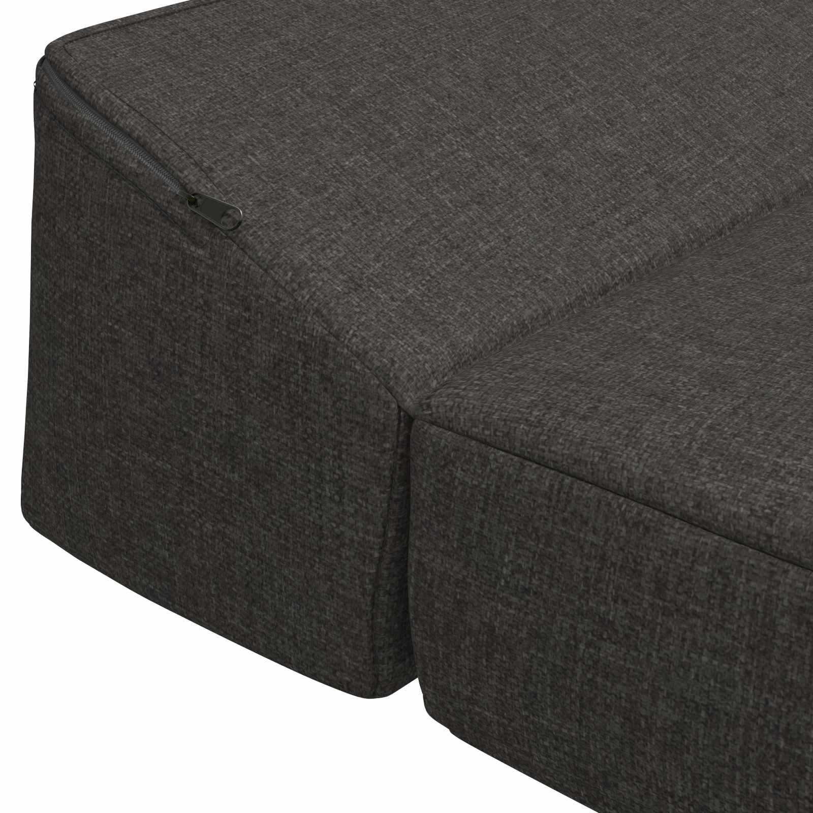 Sofa na razvlačenje Tamnosiva 200 x 70 x 10 cm Tkanina
