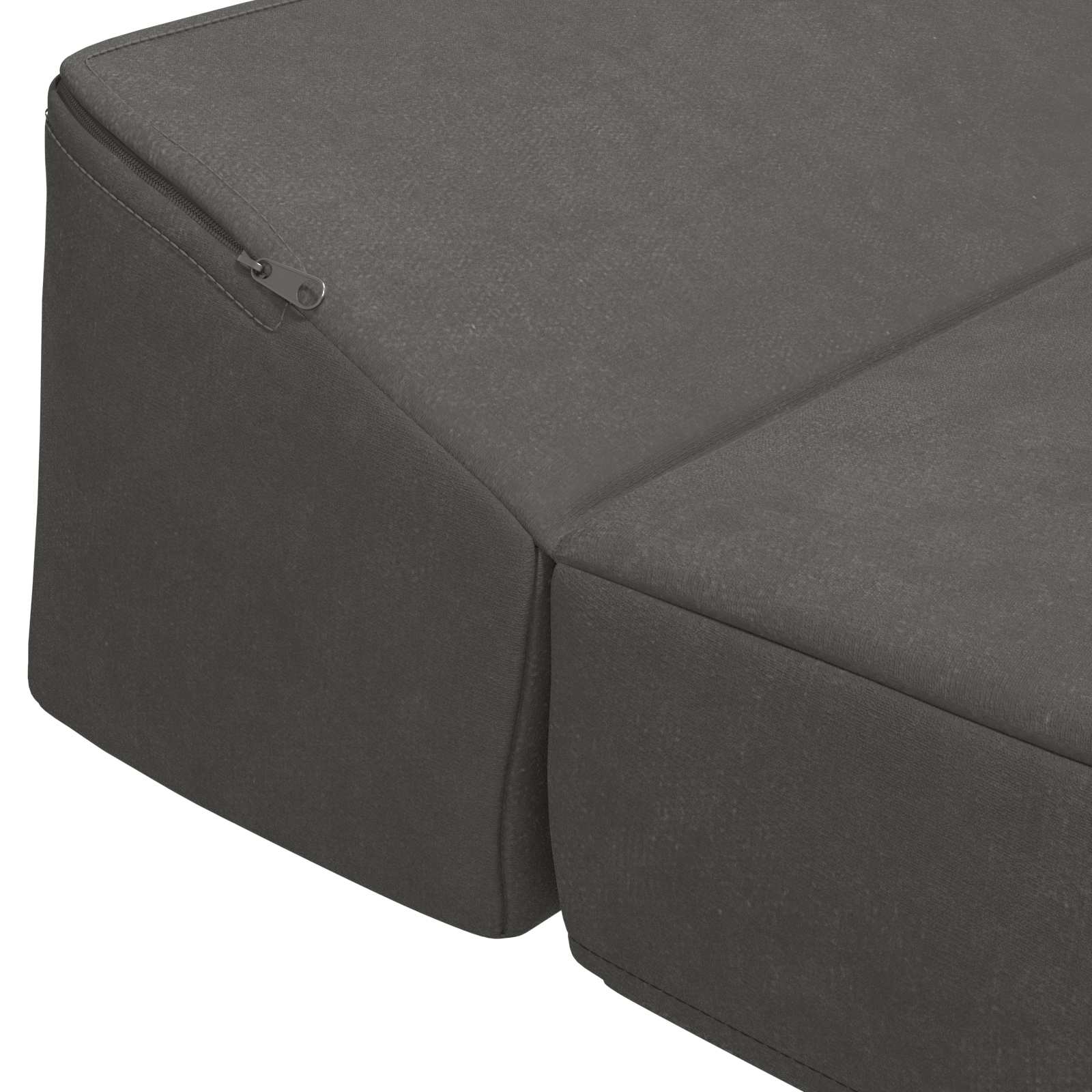 Sofa na razvlačenje Tamnosiva 200 x 70 x 10 cm Baršun